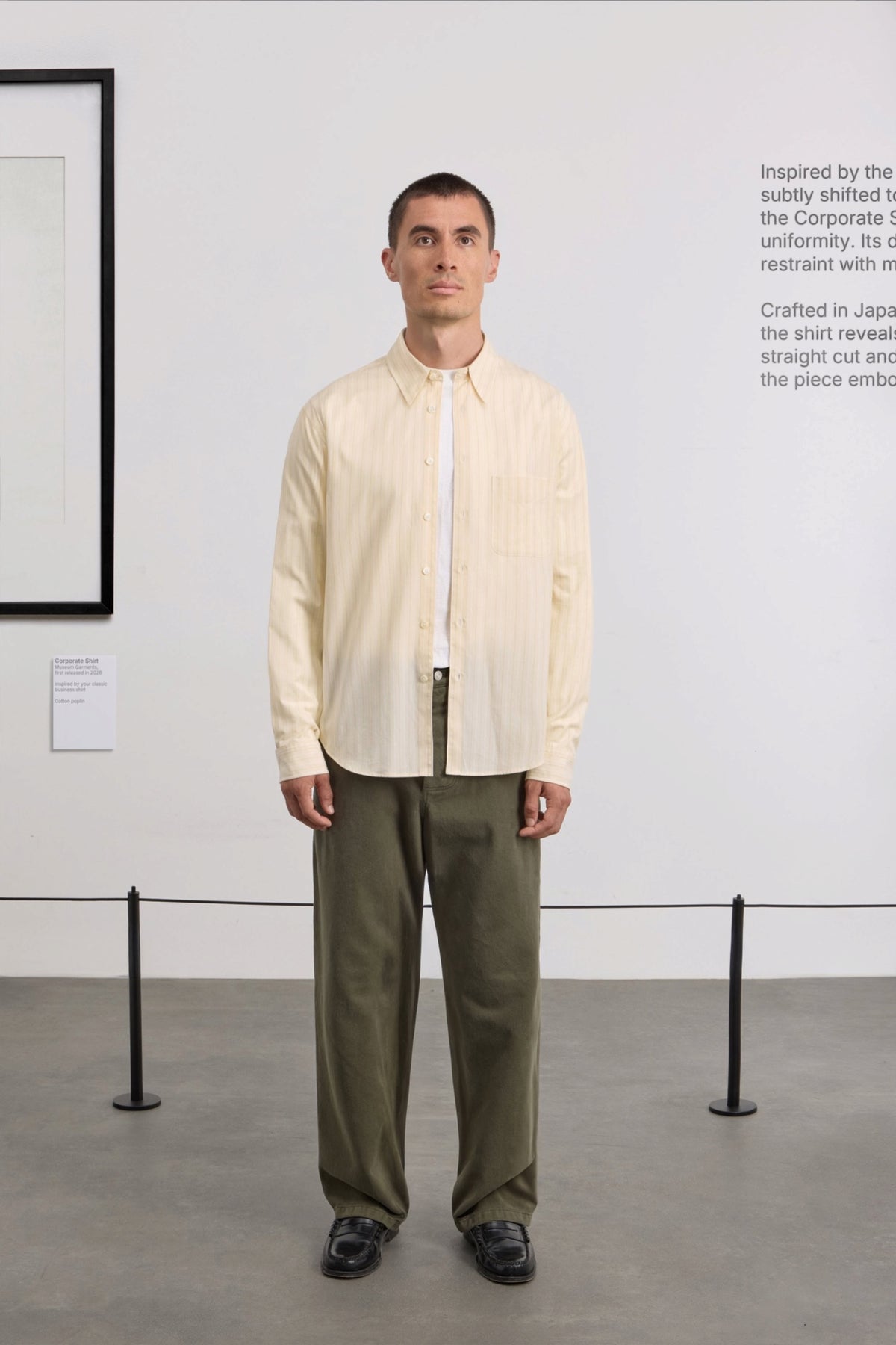 MUSEUM GARMENTS Corporate Shirt Vanilla / White | Edgar Bdx