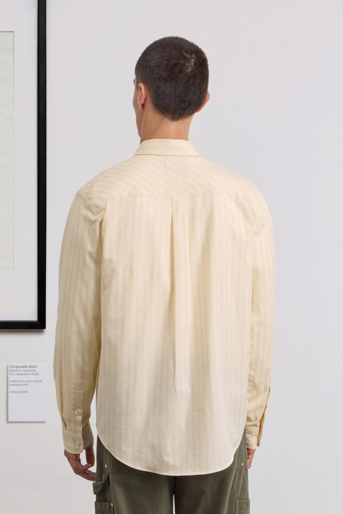 MUSEUM GARMENTS Corporate Shirt Vanilla / White | Edgar Bdx