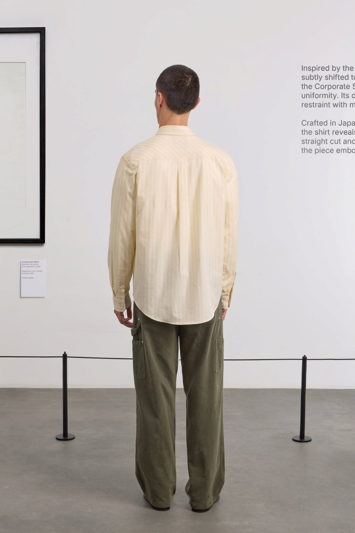 MUSEUM GARMENTS Corporate Shirt Vanilla / White | Edgar Bdx