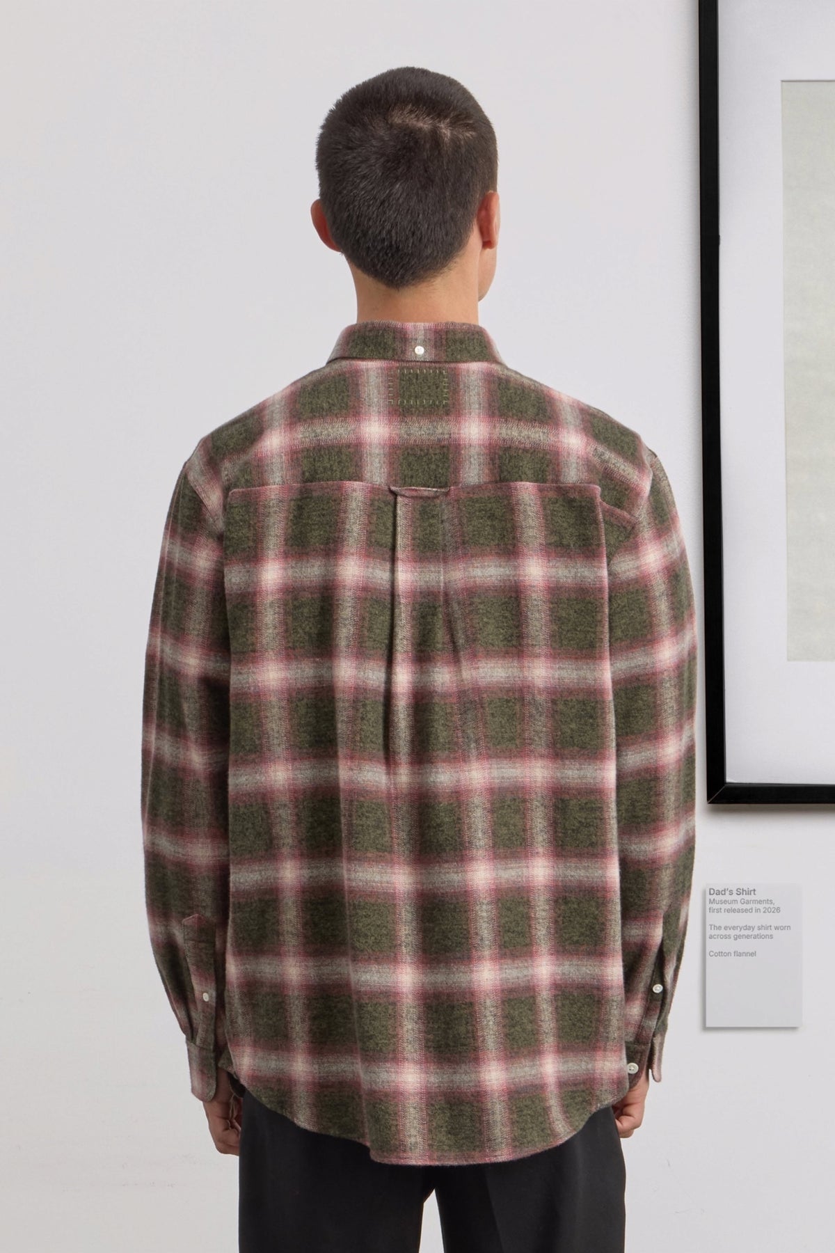 MUSEUM GARMENTS Dad's Shirt Green / Red | Chemise | Edgar Bdx