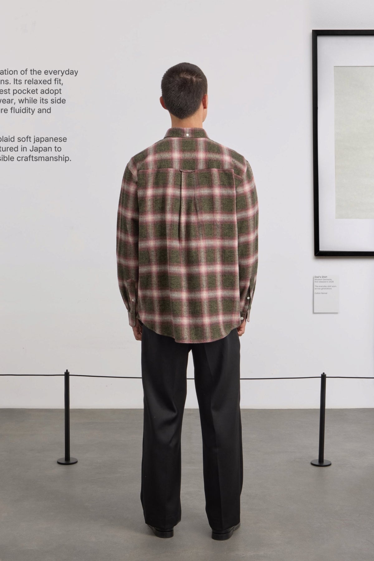 MUSEUM GARMENTS Dad's Shirt Green / Red | Chemise | Edgar Bdx