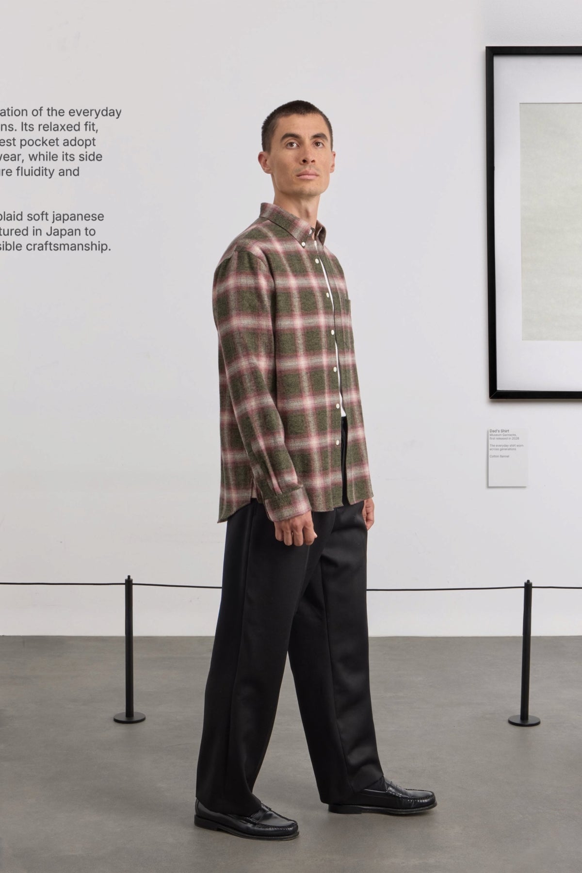 MUSEUM GARMENTS Dad's Shirt Green / Red | Chemise | Edgar Bdx