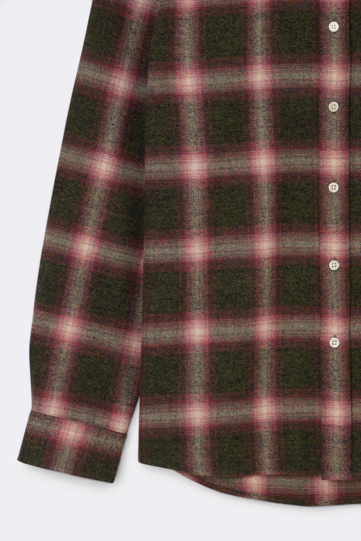 MUSEUM GARMENTS Dad's Shirt Green / Red | Chemise | Edgar Bdx