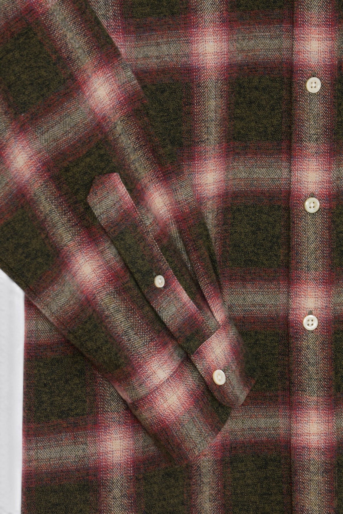 MUSEUM GARMENTS Dad's Shirt Green / Red | Chemise | Edgar Bdx