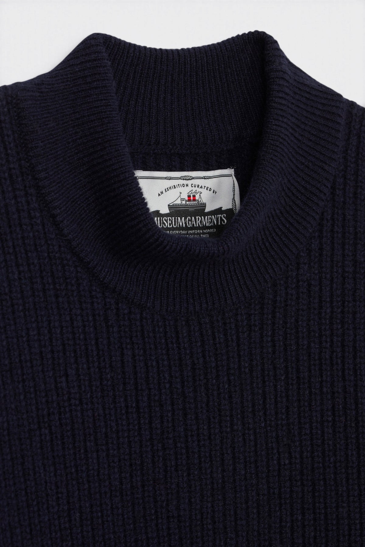 MUSEUM GARMENTS Deck Sweater Navy | Pull | Edgar Bdx