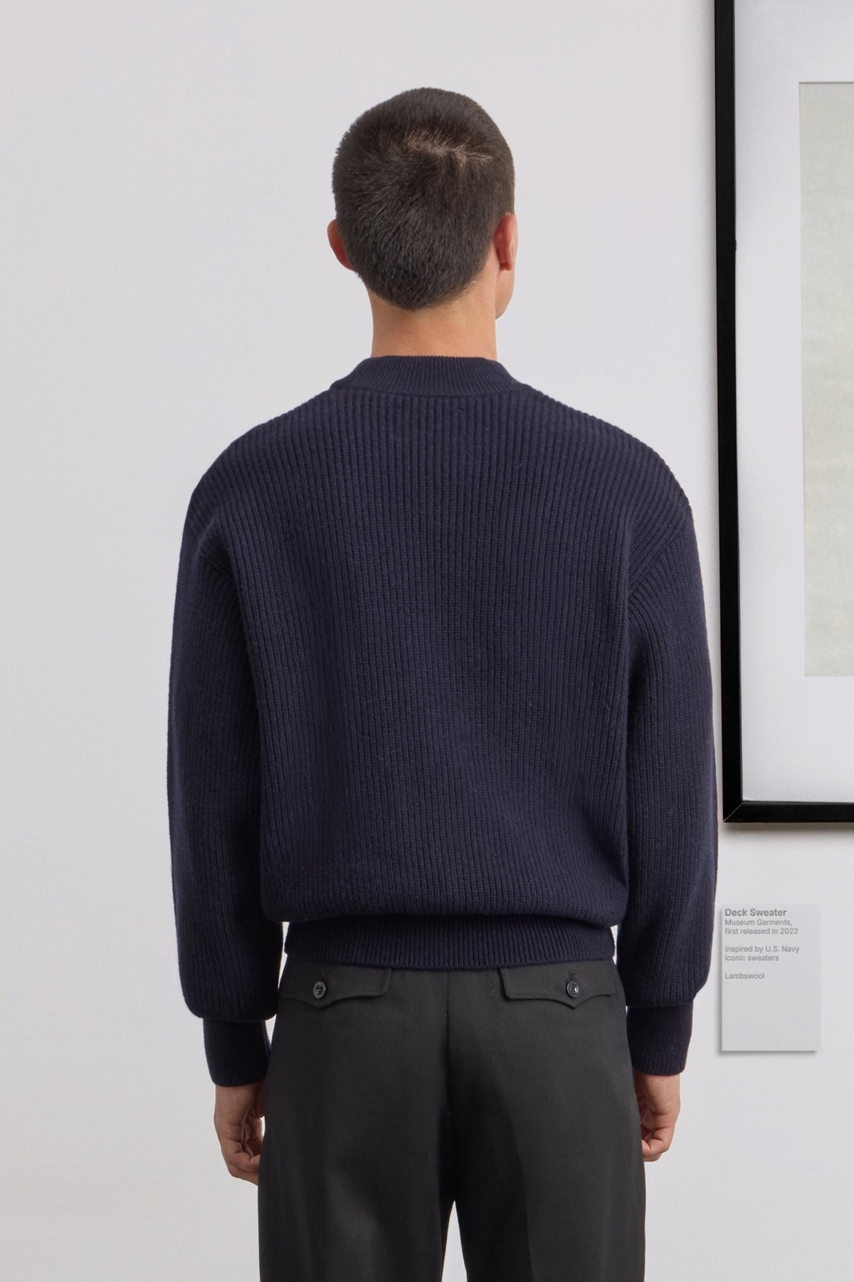 MUSEUM GARMENTS Deck Sweater Navy | Pull | Edgar Bdx