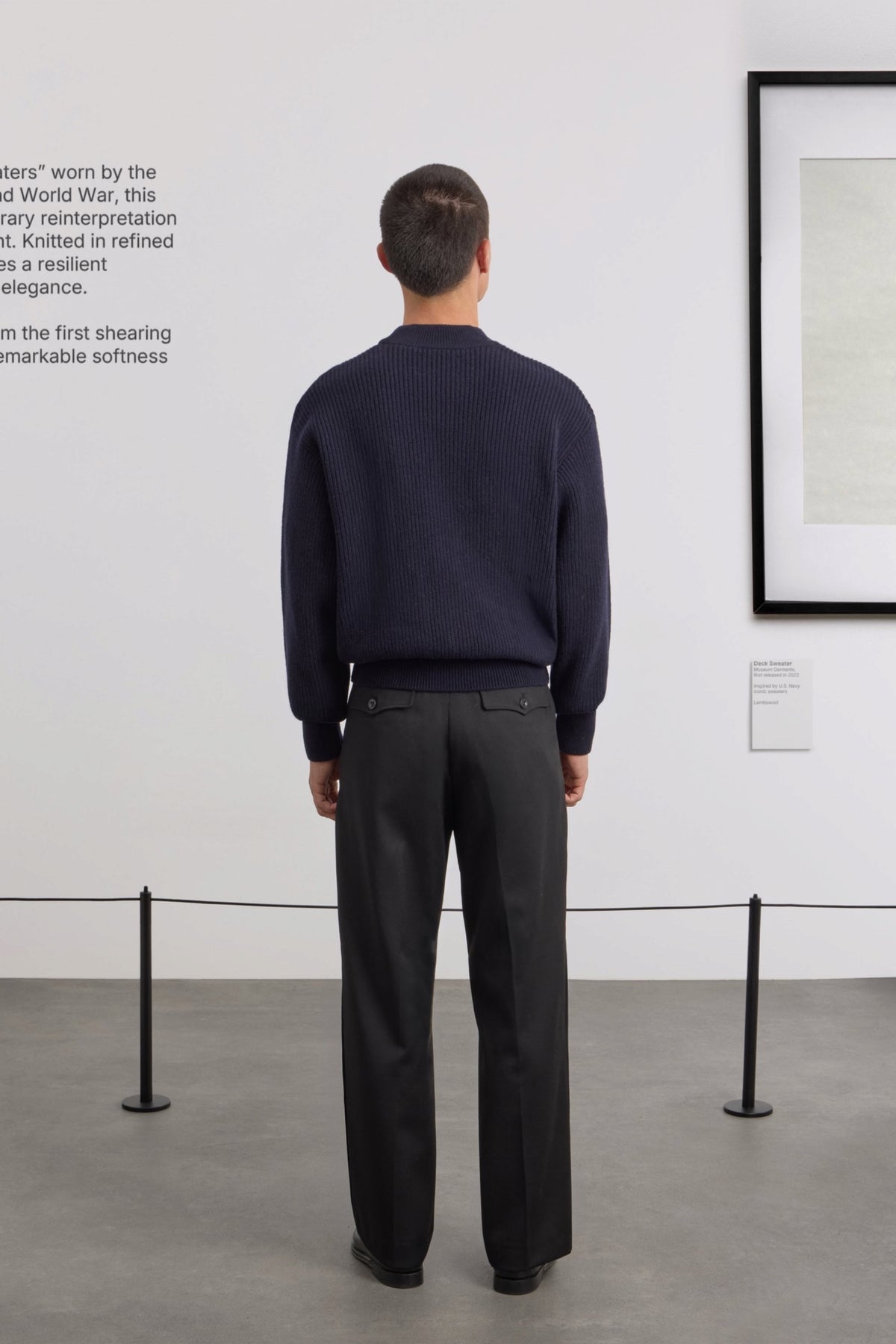 MUSEUM GARMENTS Deck Sweater Navy | Pull | Edgar Bdx