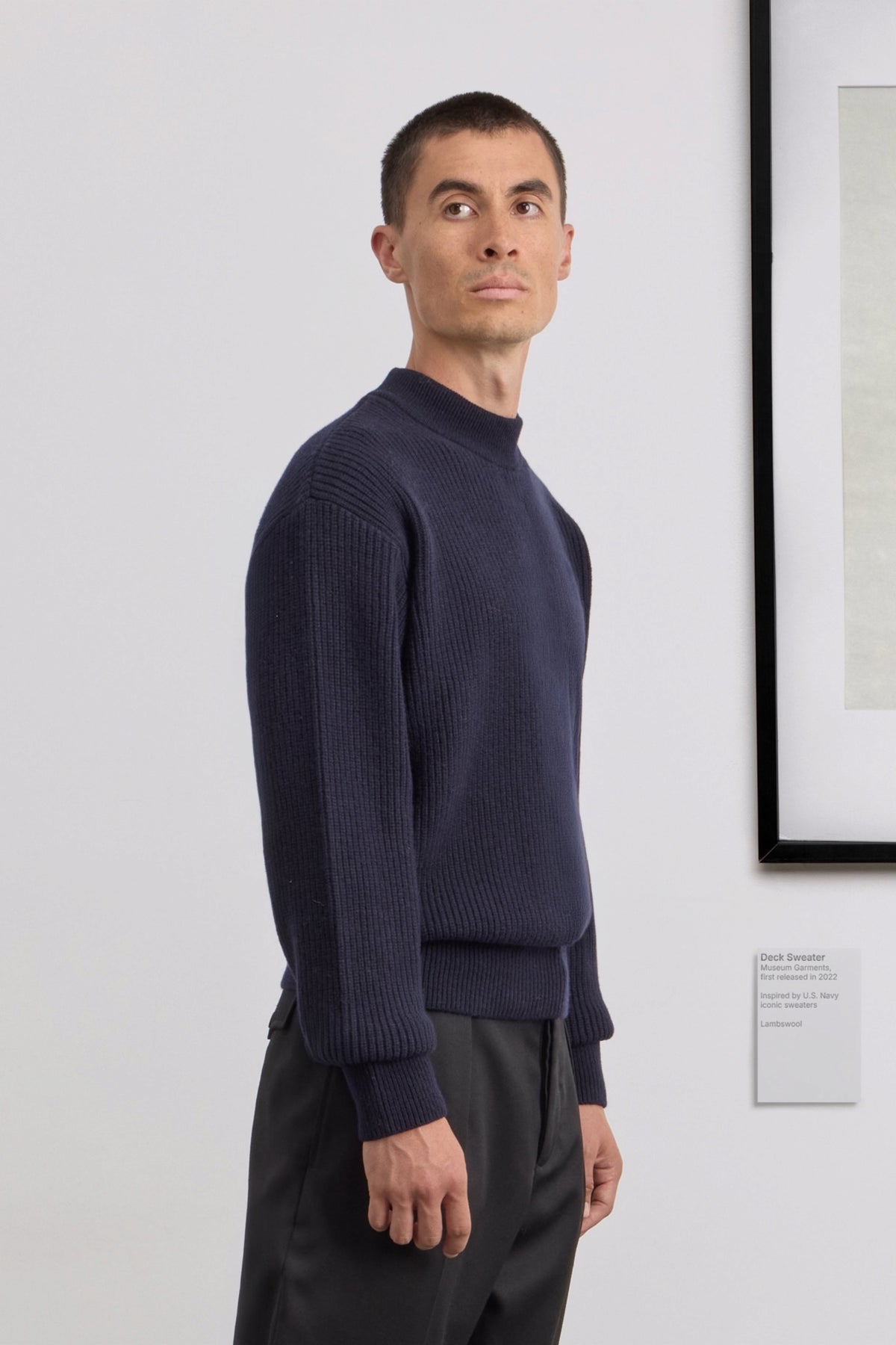 MUSEUM GARMENTS Deck Sweater Navy | Pull | Edgar Bdx