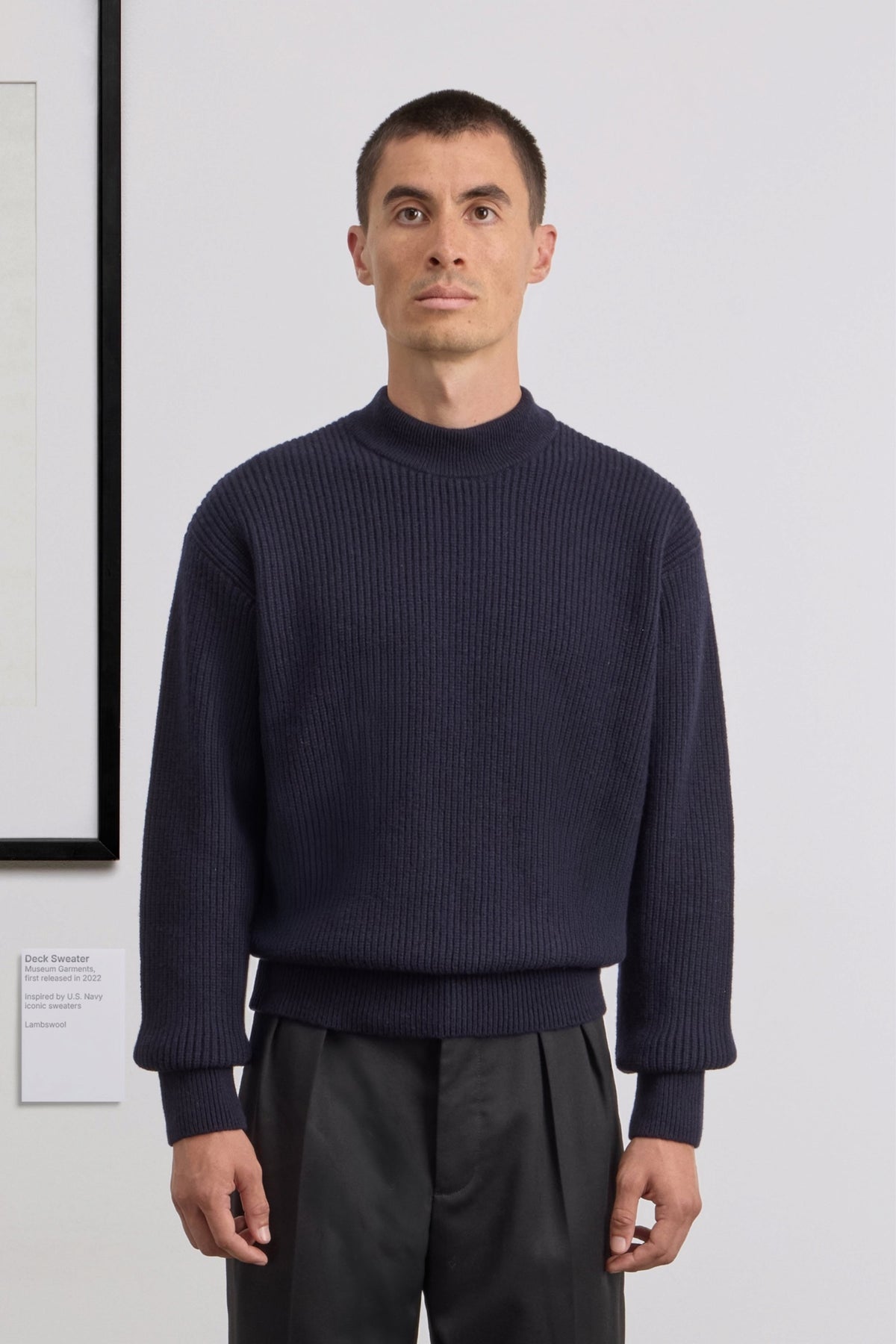 MUSEUM GARMENTS Deck Sweater Navy | Pull | Edgar Bdx