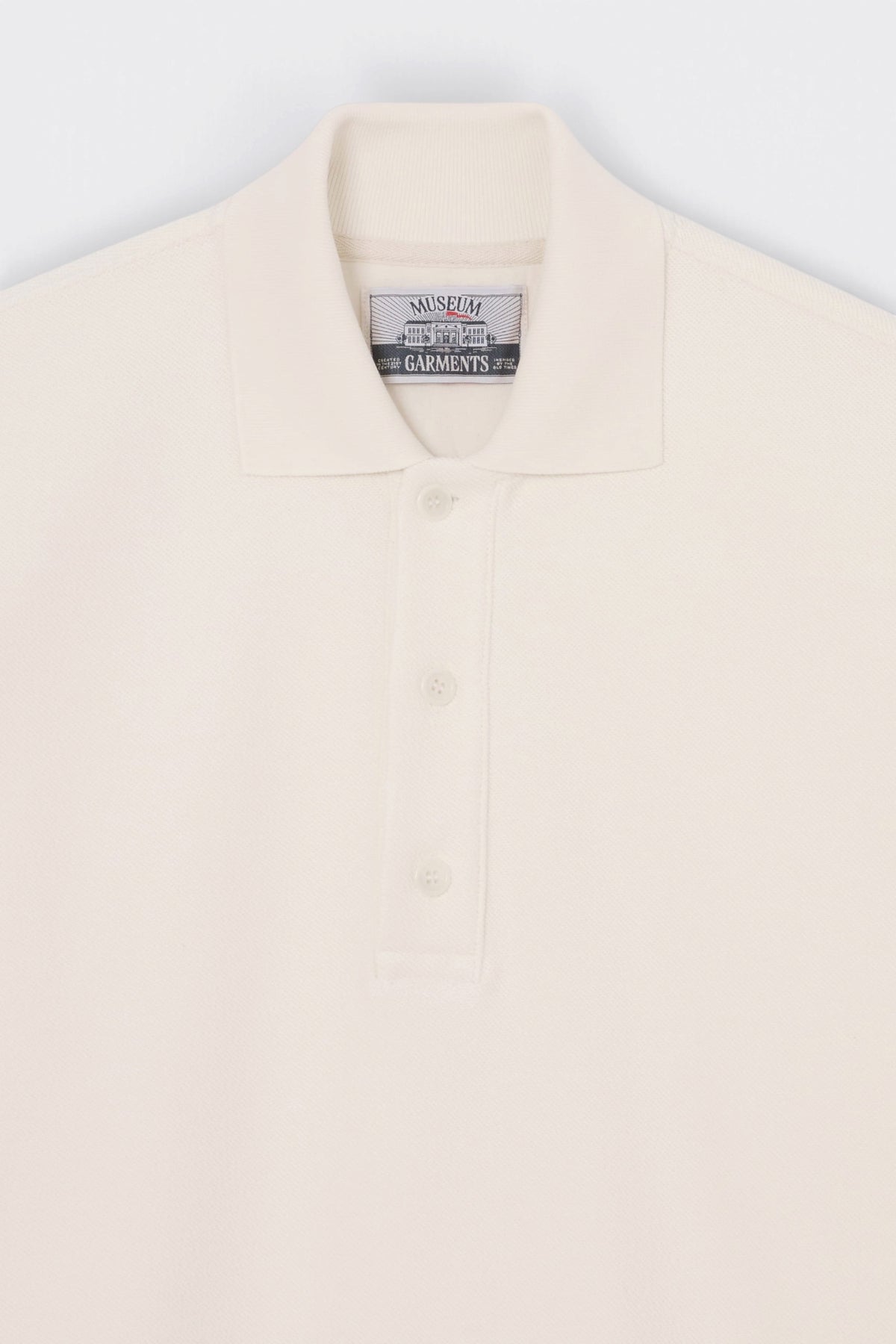 MUSEUM GARMENTS Reverse Polo Sweatshirt Natural | Edgar Bdx