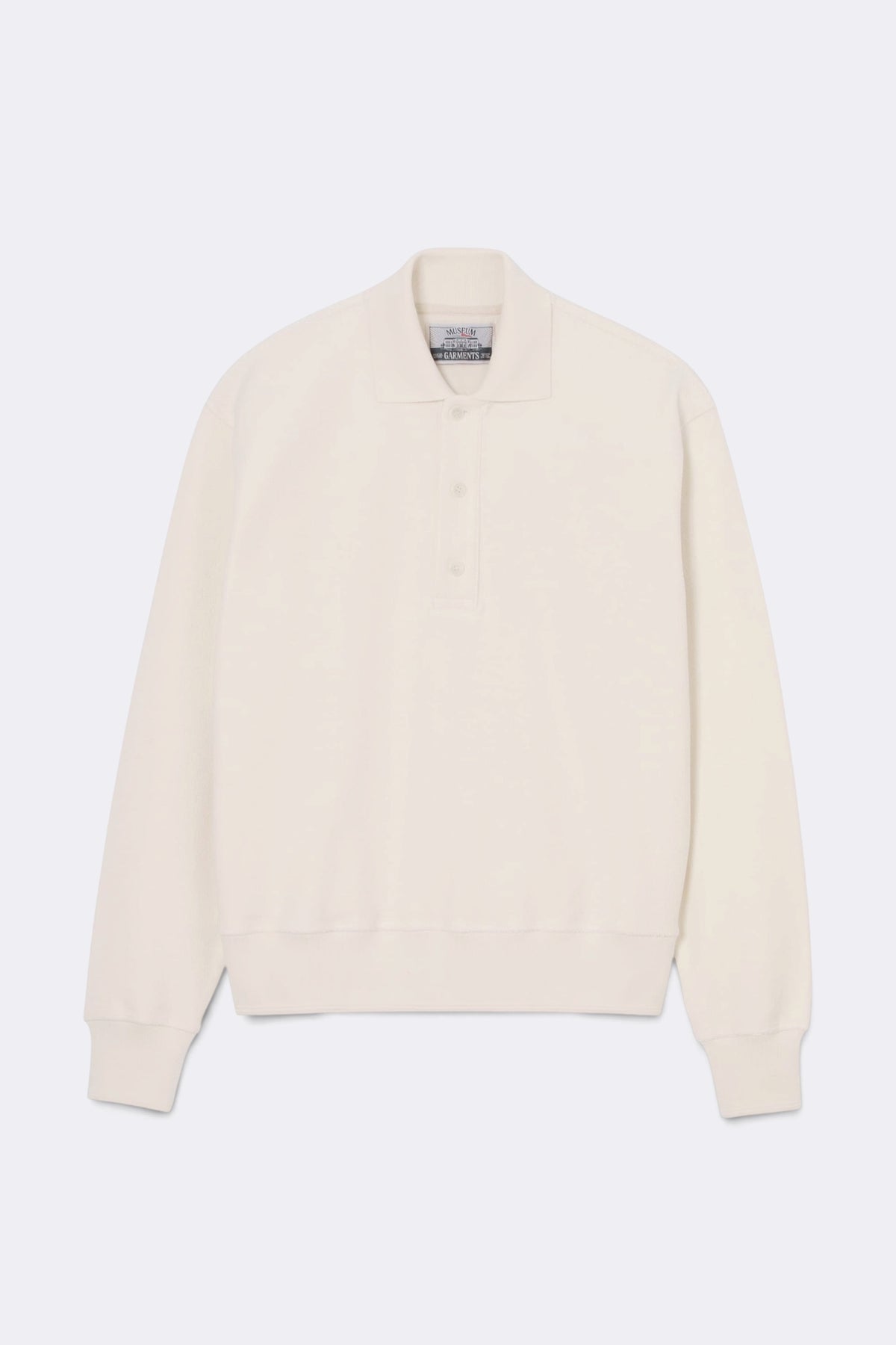 MUSEUM GARMENTS Reverse Polo Sweatshirt Natural | Edgar Bdx