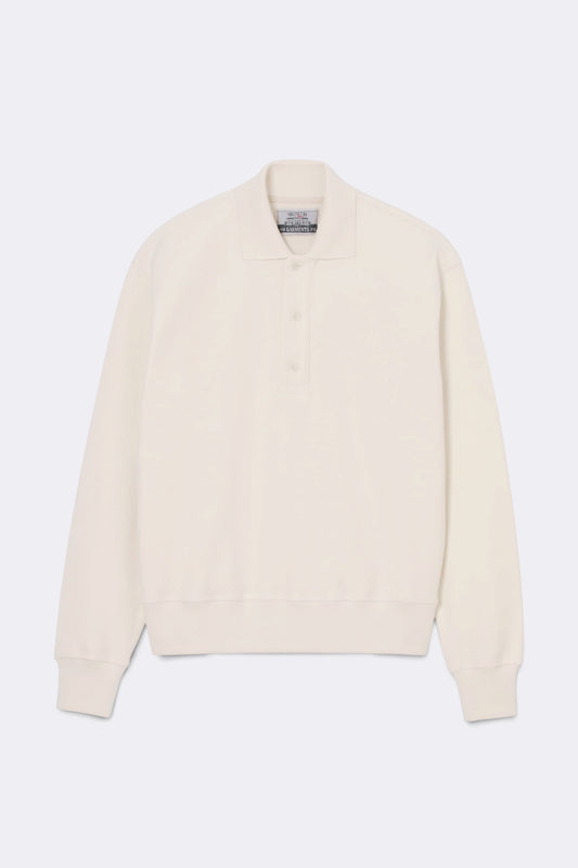 MUSEUM GARMENTS Reverse Polo Sweatshirt Natural | Edgar Bdx