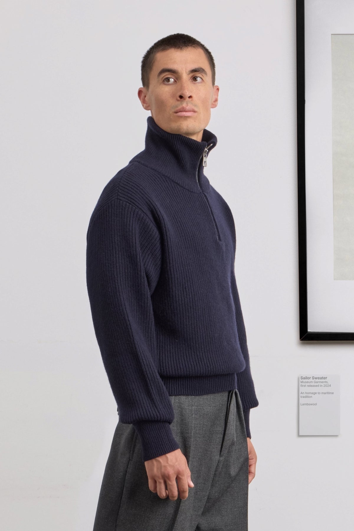 MUSEUM GARMENTS Sailor Sweater Navy | Pull | Edgar Bdx