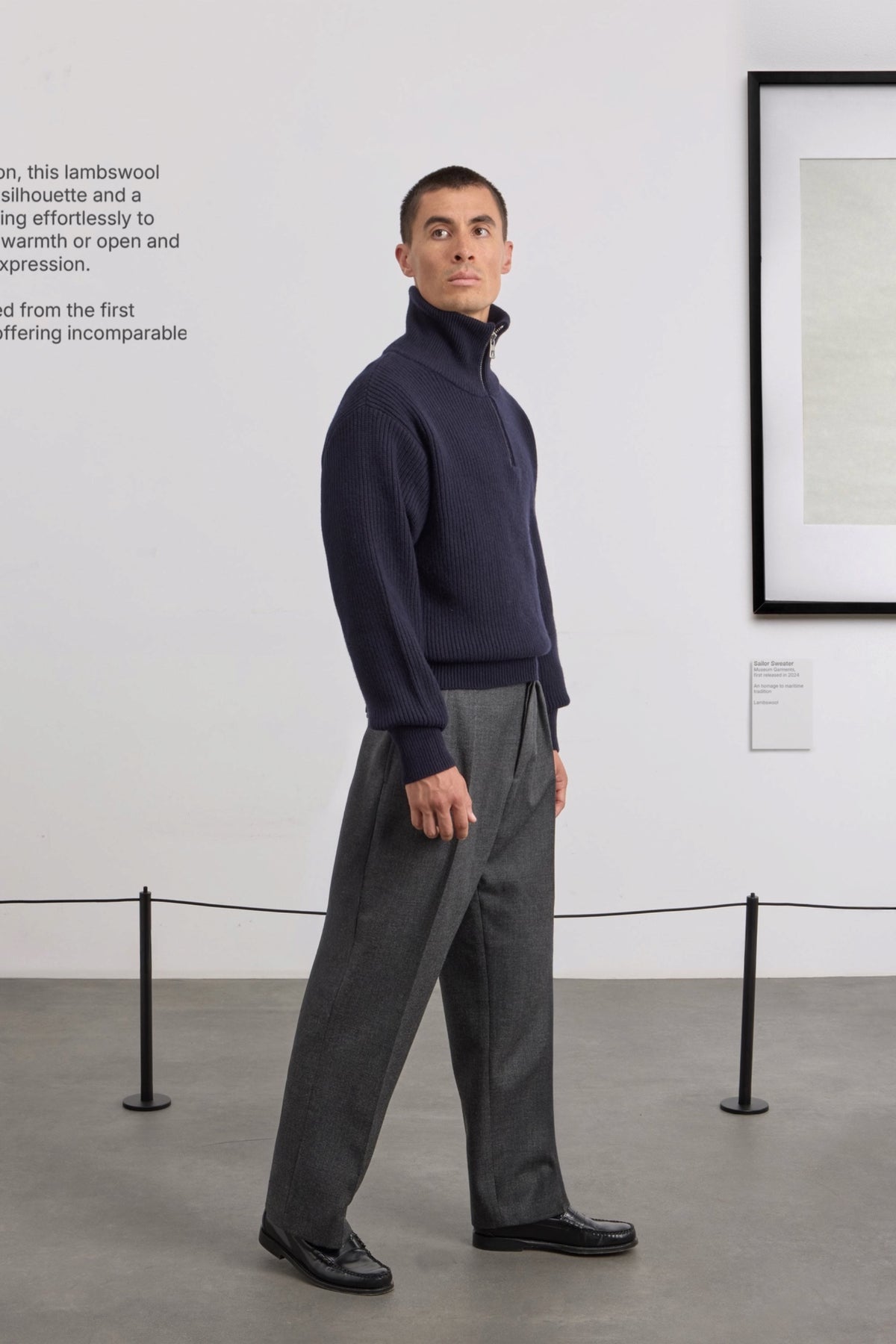 MUSEUM GARMENTS Sailor Sweater Navy | Pull | Edgar Bdx