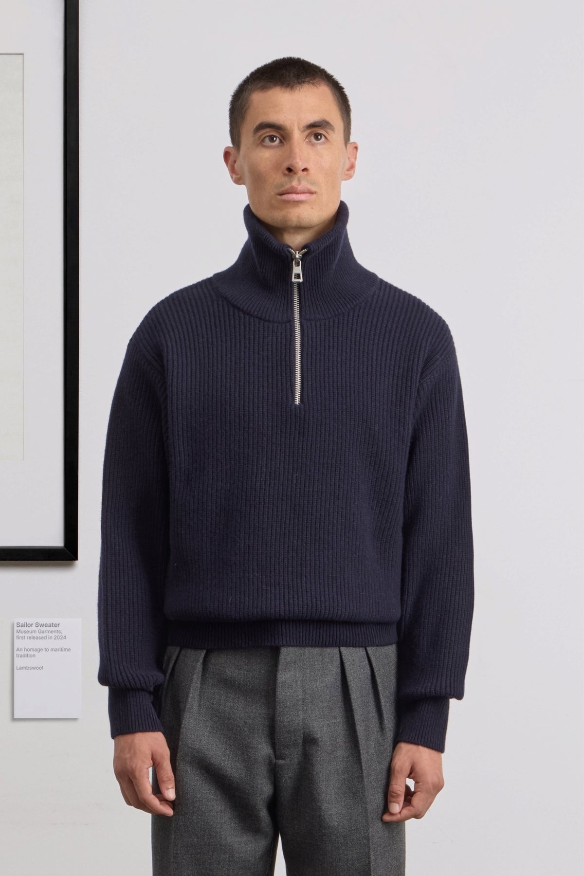 MUSEUM GARMENTS Sailor Sweater Navy | Pull | Edgar Bdx