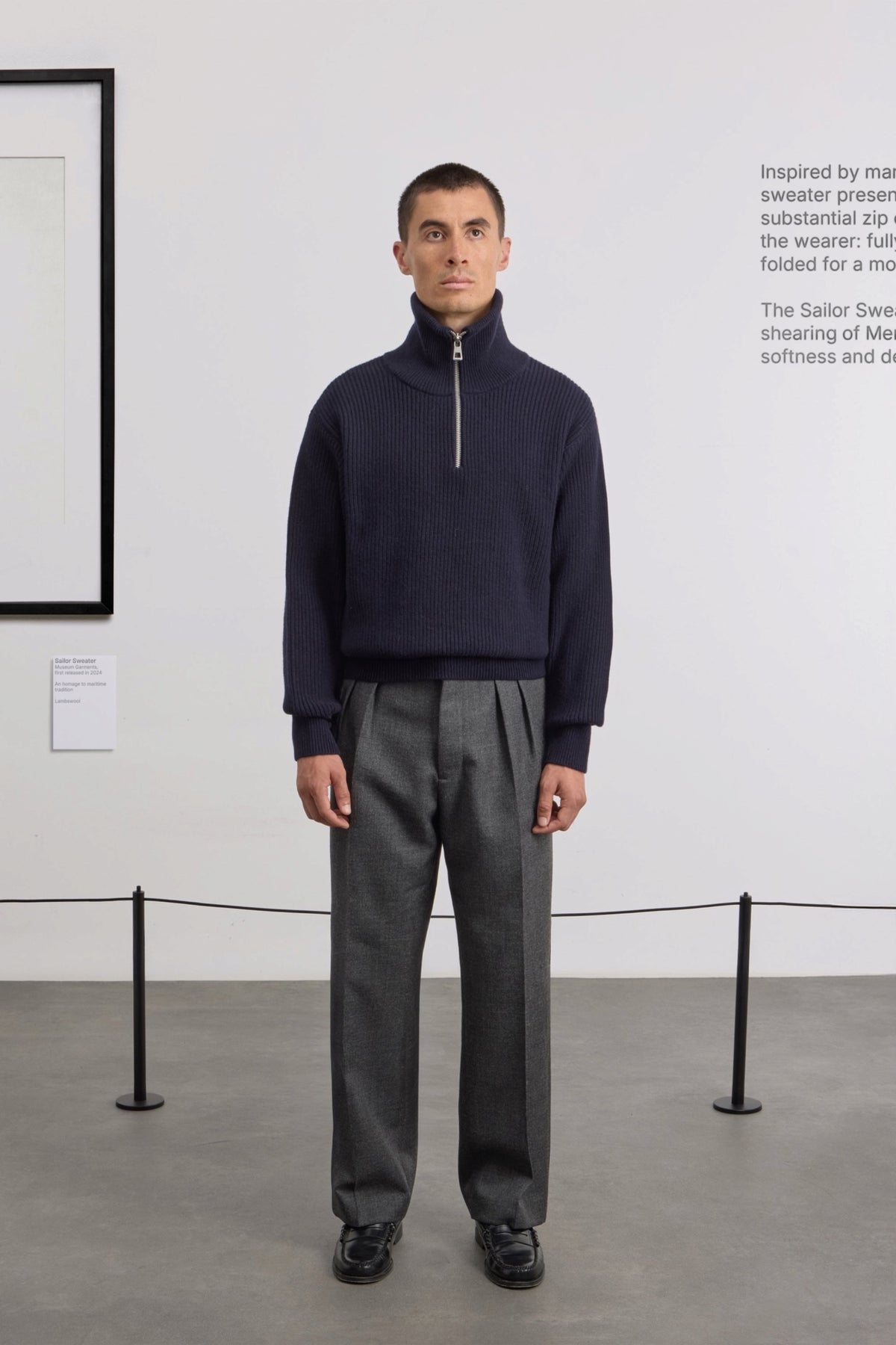 MUSEUM GARMENTS Sailor Sweater Navy | Pull | Edgar Bdx