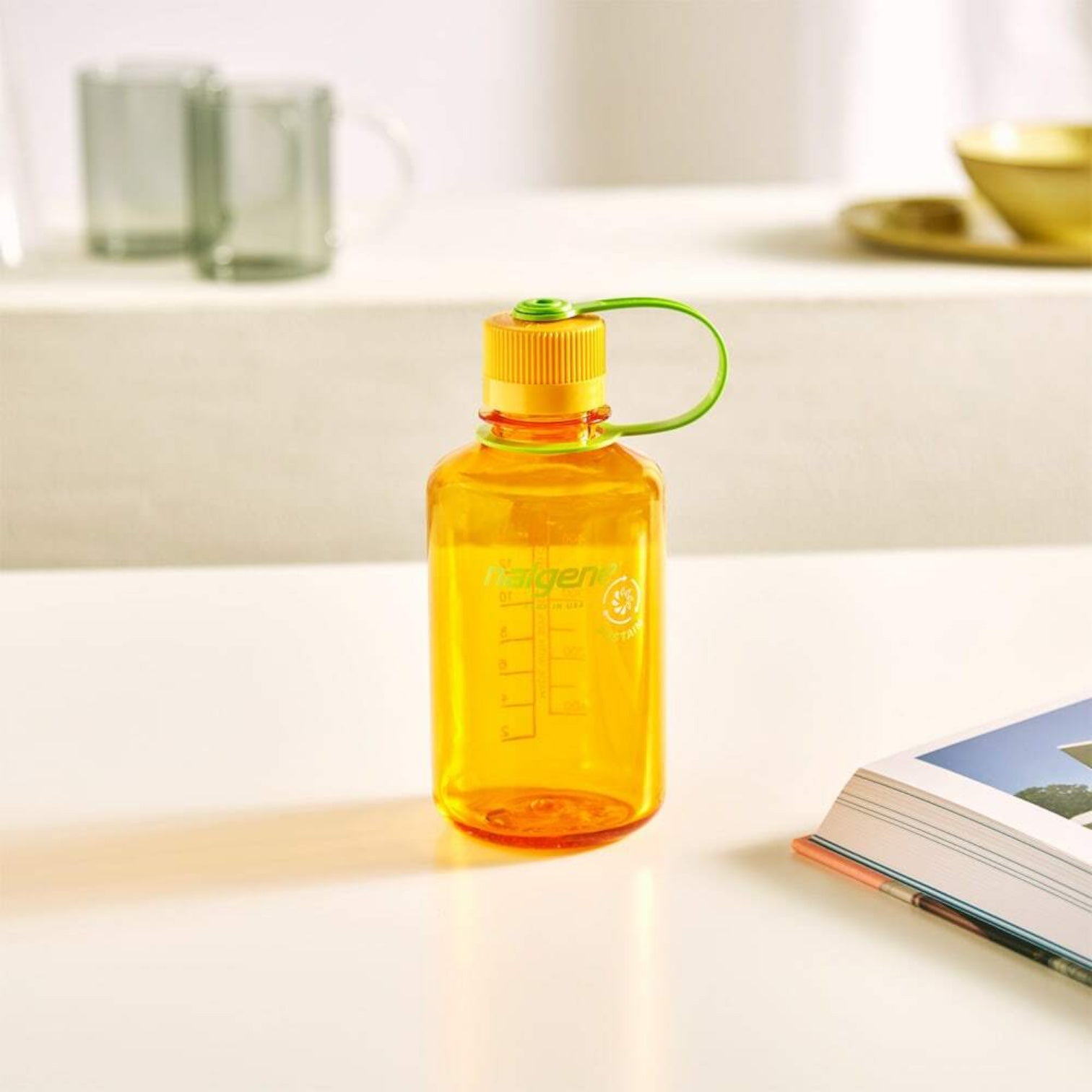 Nalgene - 16oz Narrow Mouth Sustain Water Bottle (Clementine)