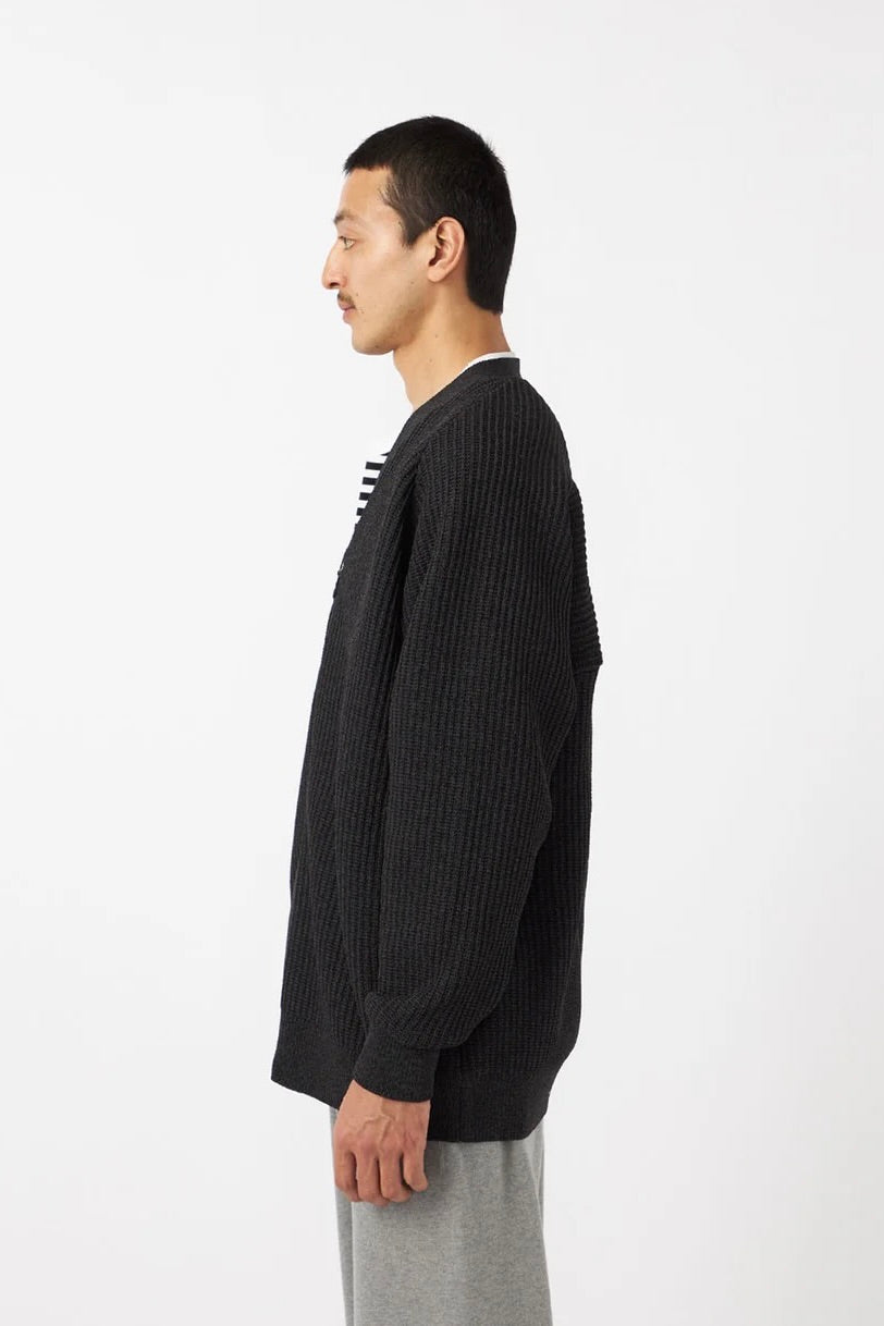 Nanamica - 5G Zip Cardigan (Black)