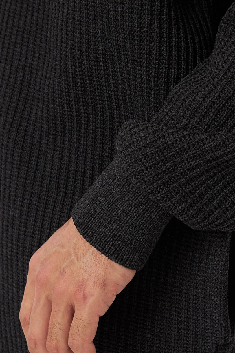 Nanamica - 5G Zip Cardigan (Black)