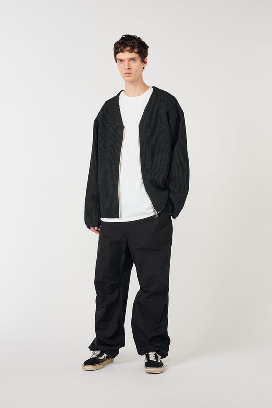 Cardigan Zip 5G Nanamica Navy - Cardigan Polyester Recyclé Japonais