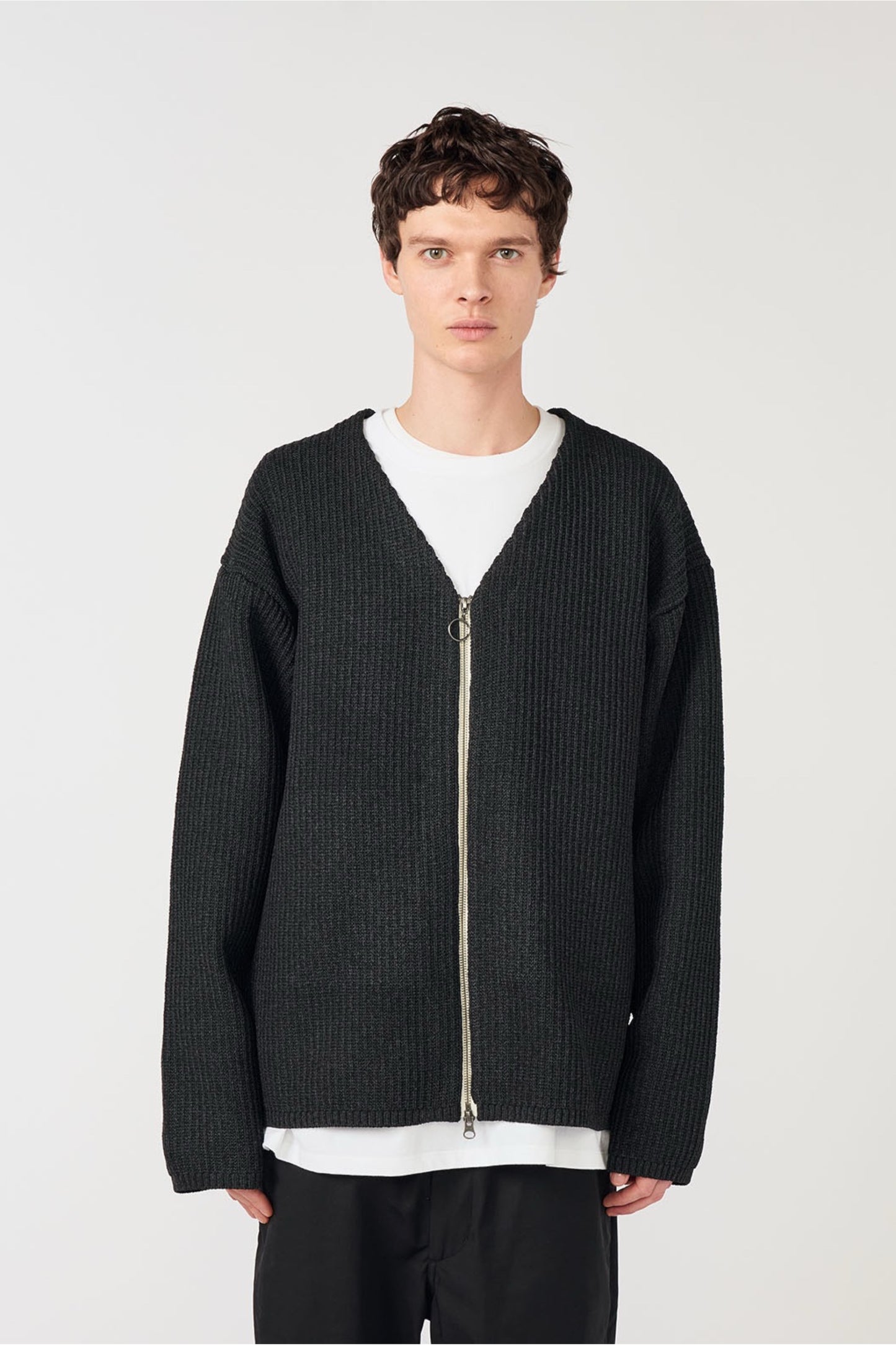 Cardigan Zip 5G Nanamica Navy - Cardigan Polyester Recyclé Japonais