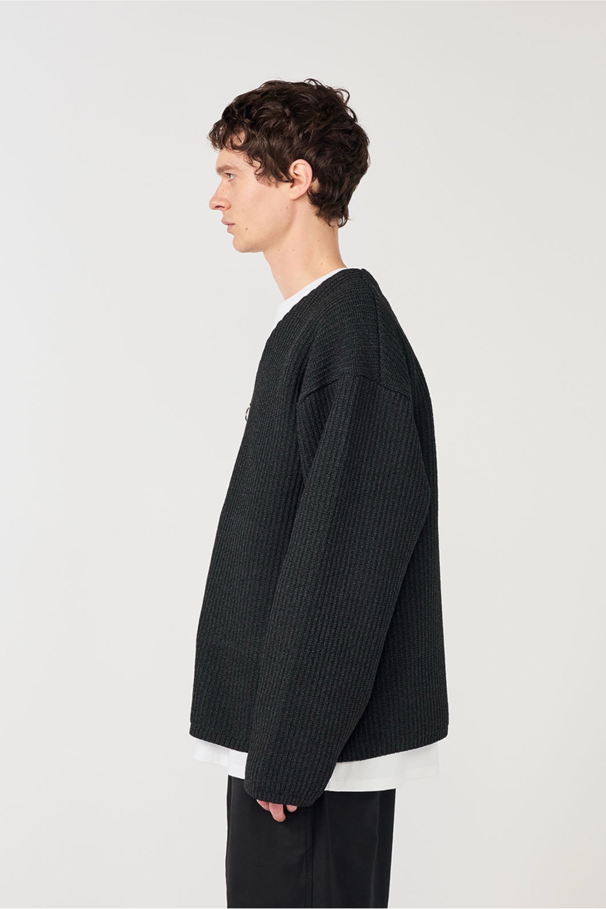 Cardigan Zip 5G Nanamica Navy - Cardigan Polyester Recyclé Japonais