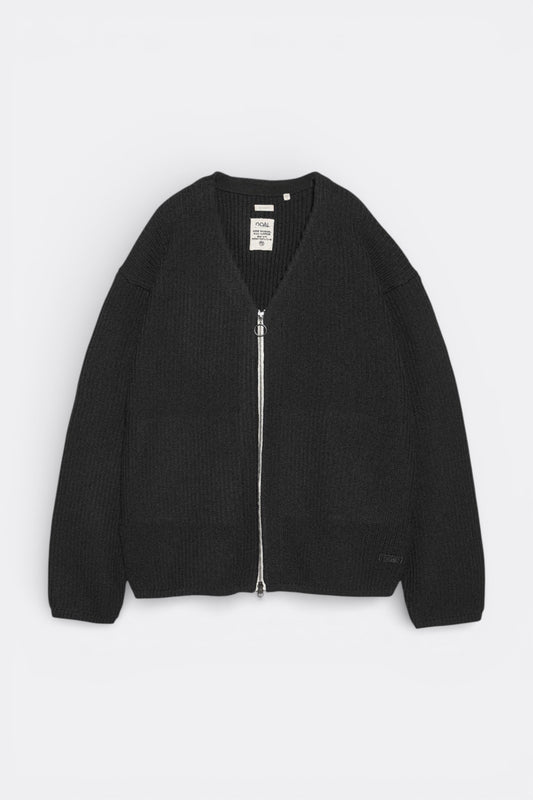 Cardigan Zip 5G Nanamica Navy - Cardigan Polyester Recyclé Japonais