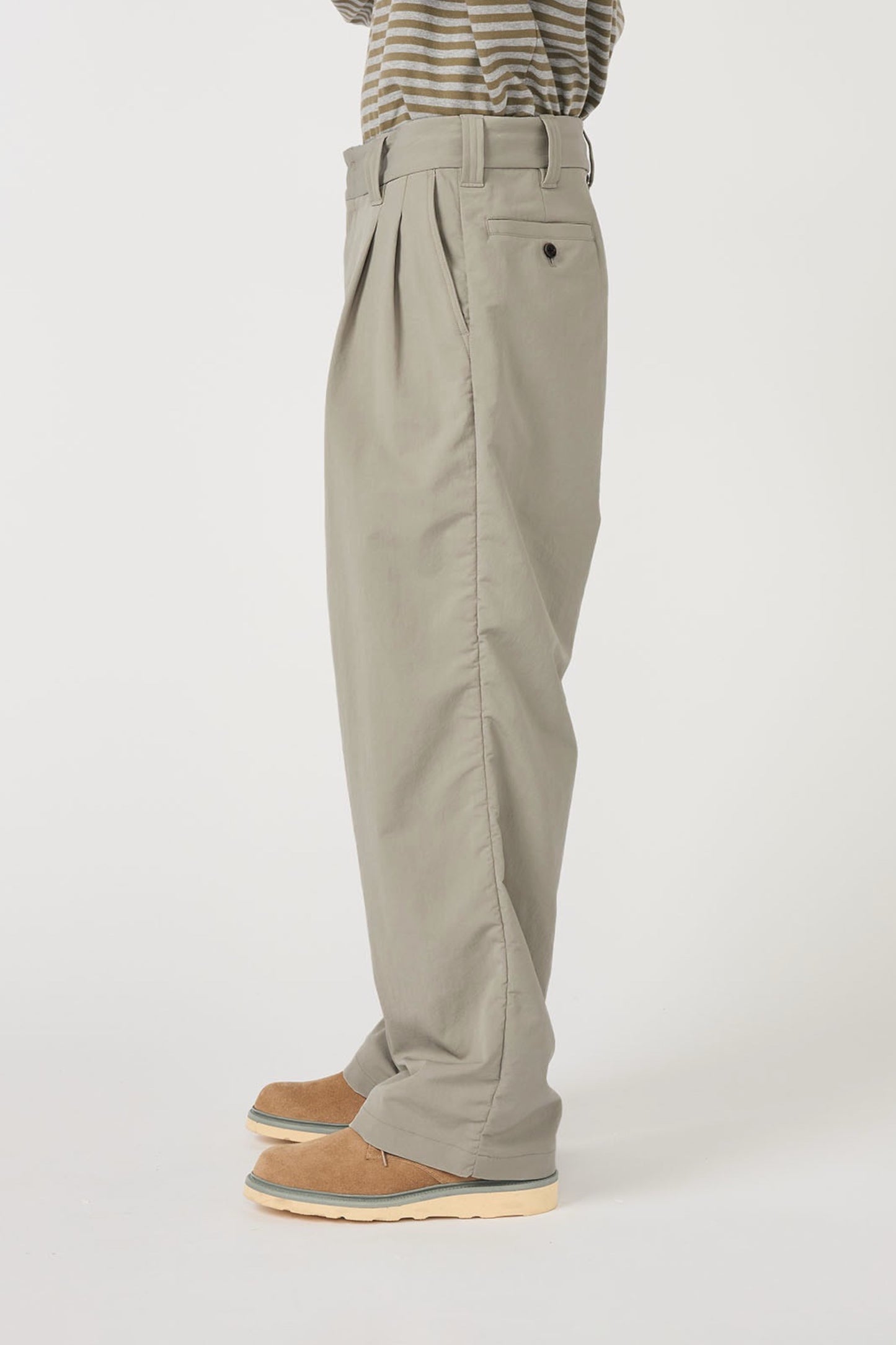 Pantalon Nanamica ALPHADRY Club Pants Noir - Tissu Technique Large