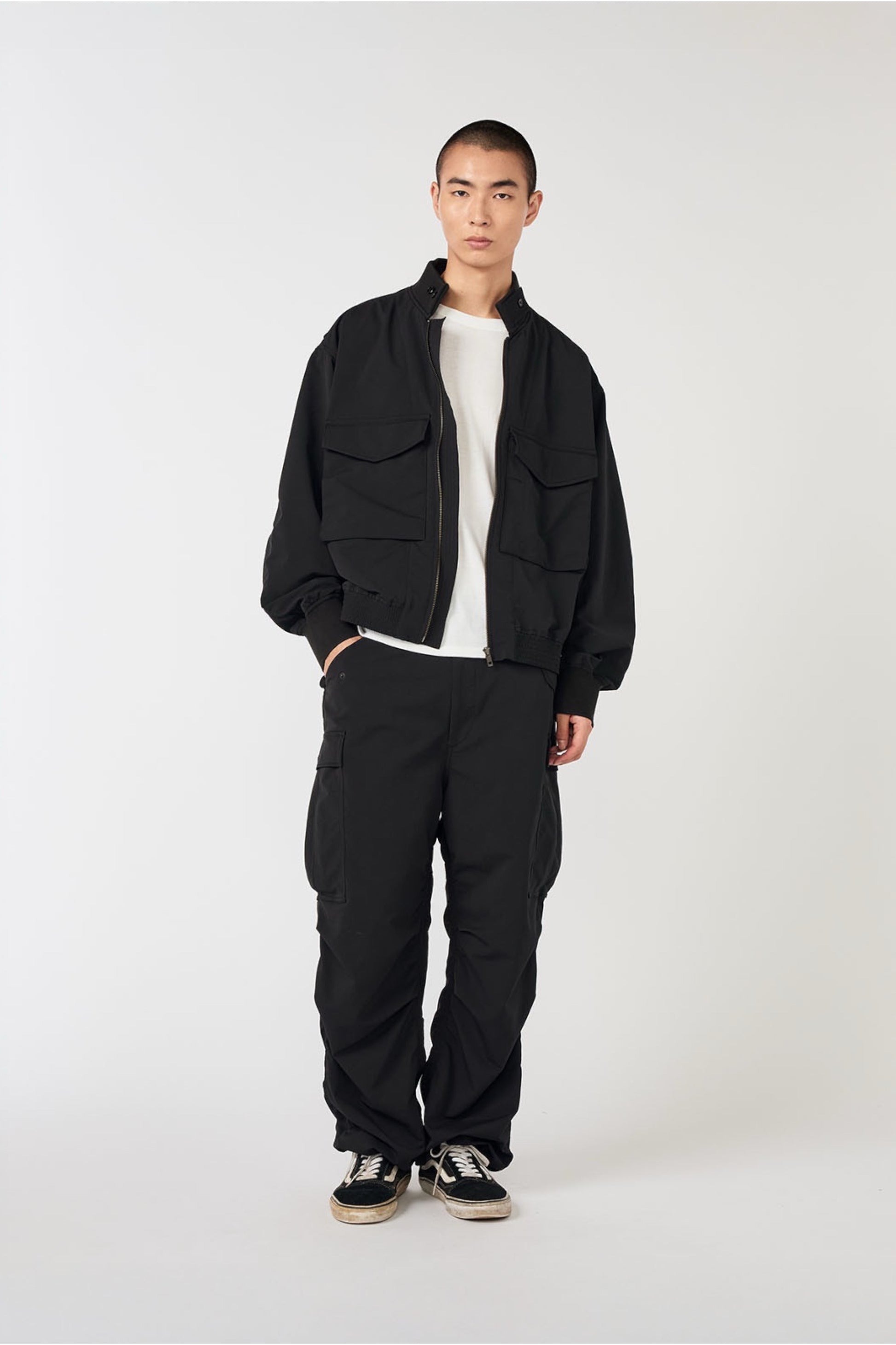 Veste Nanamica ALPHADRY Field Jacket Noire - Tissu Technique Oversize