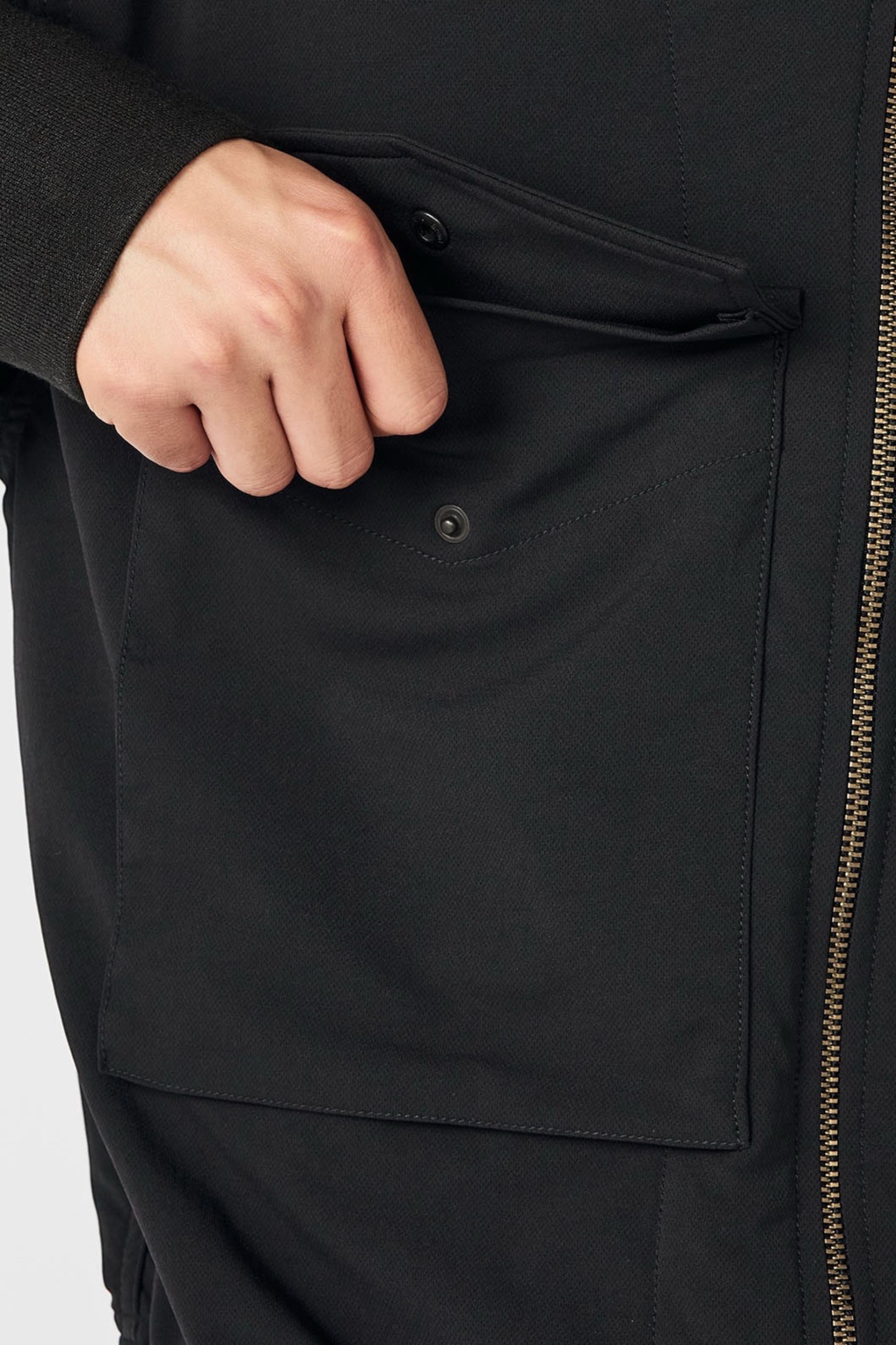 Veste Nanamica ALPHADRY Field Jacket Noire - Tissu Technique Oversize