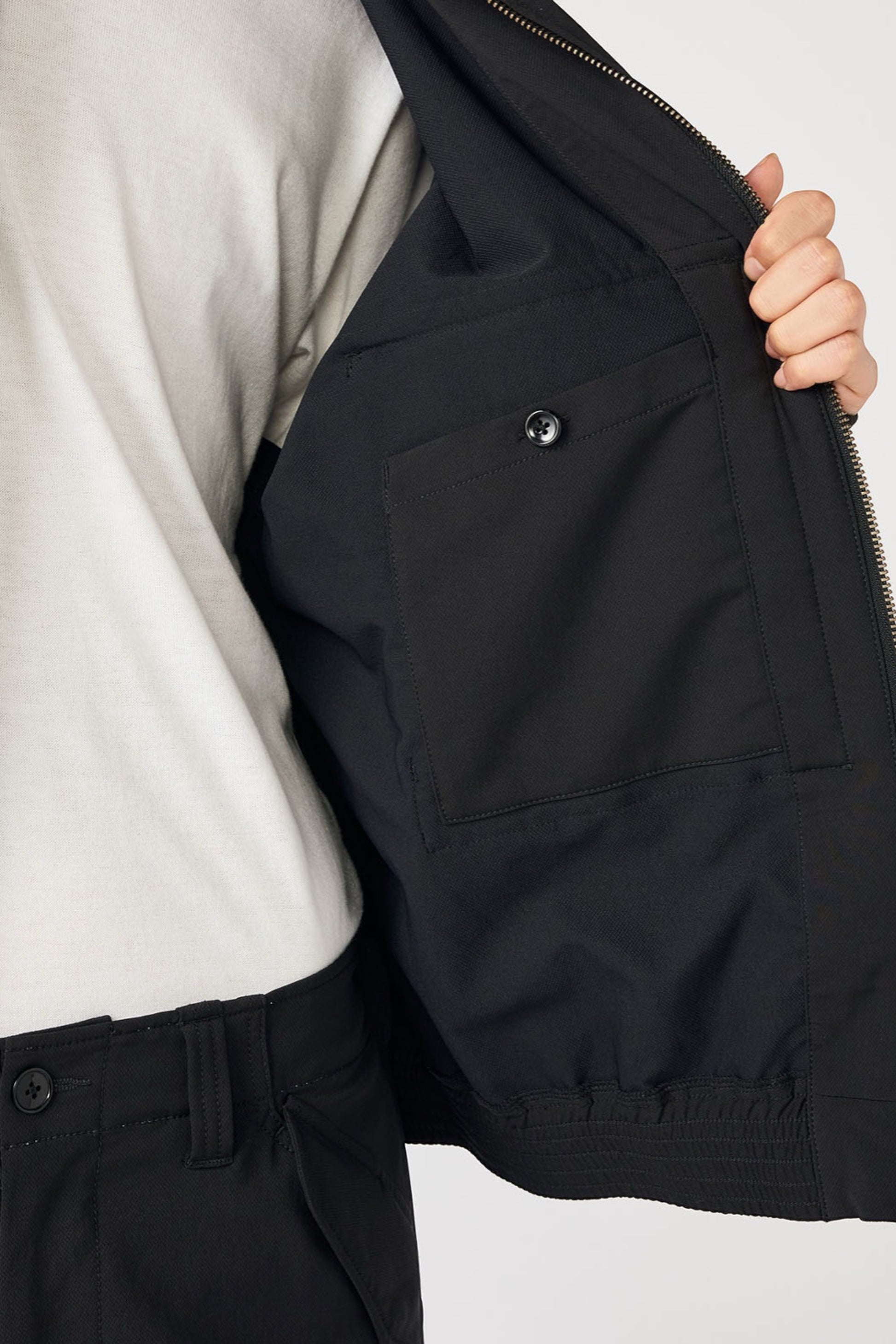 Veste Nanamica ALPHADRY Field Jacket Noire - Tissu Technique Oversize