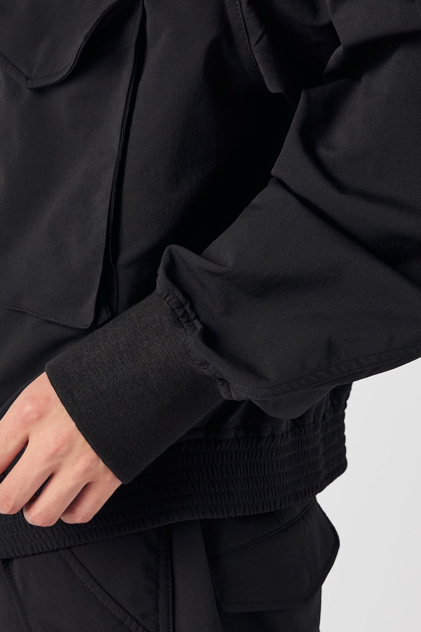 Veste Nanamica ALPHADRY Field Jacket Noire - Tissu Technique Oversize