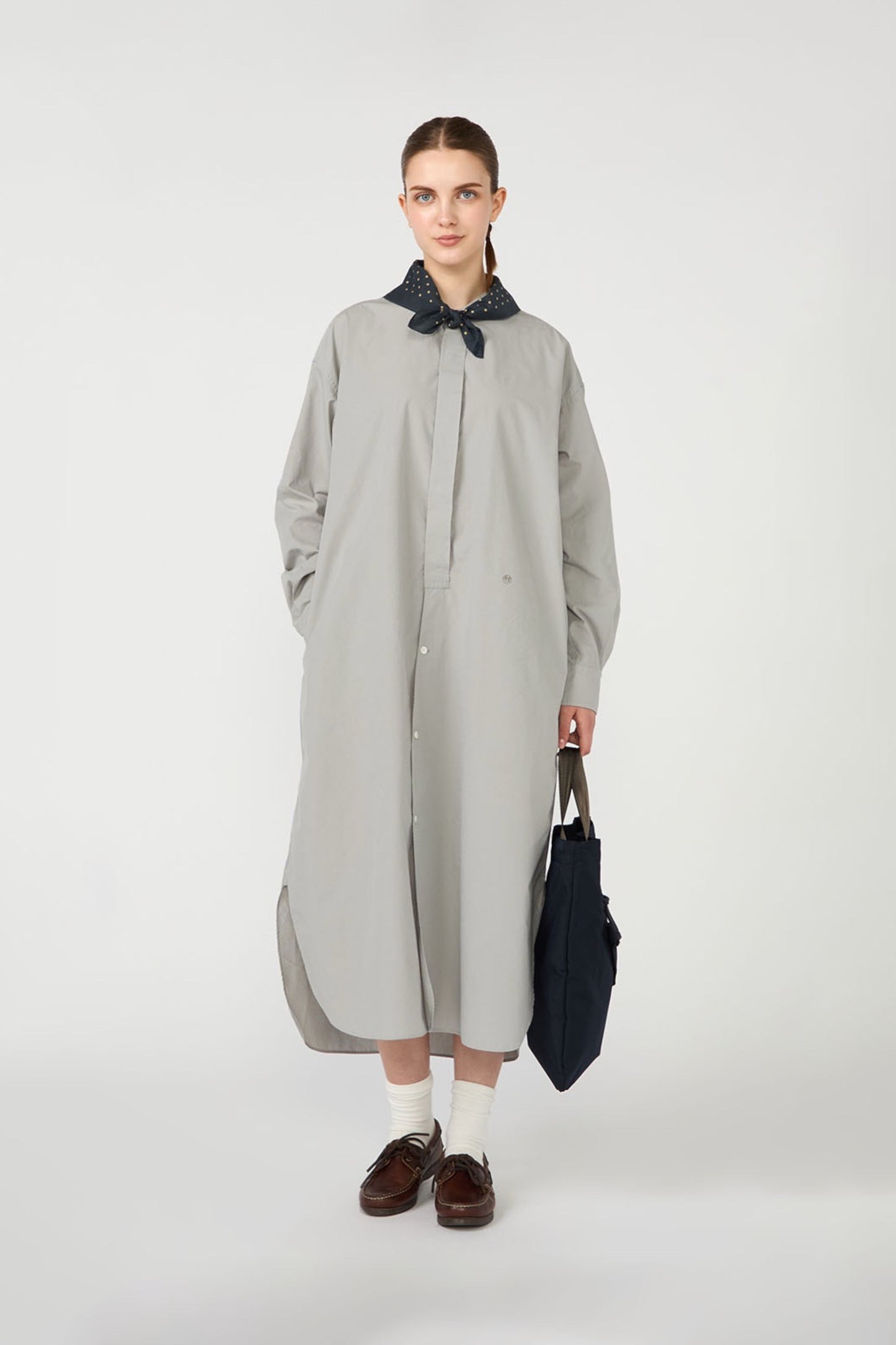 Bandana Nanamica Gray - Coton Artisanal Motif Kimono - Japon