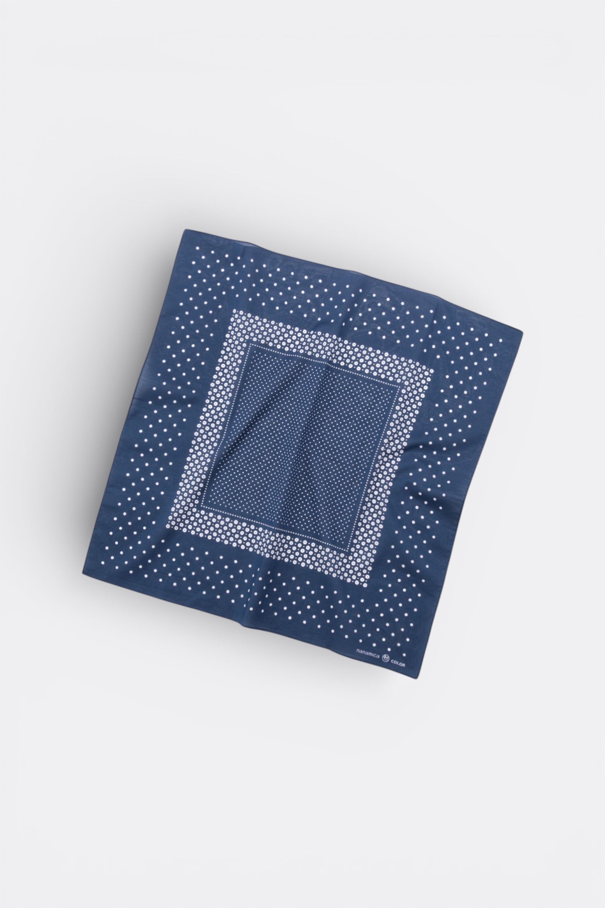 Bandana Nanamica Navy - Coton Artisanal Motif Kimono - Japon