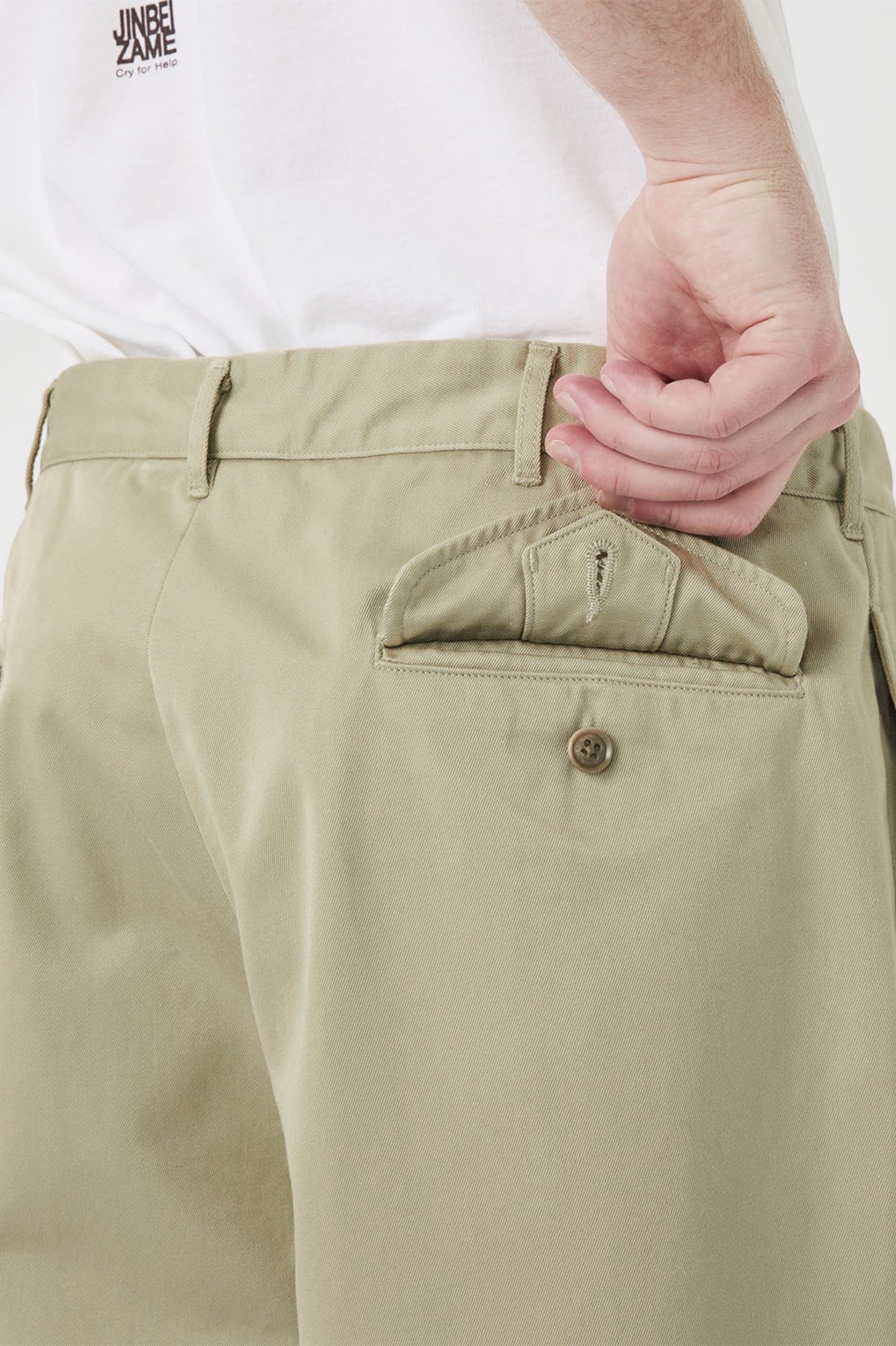 NANAMICA Double Pleated Chino Pants Heather Gray | Chino Coton Bio Polyester Recyclé | Edgar Bdx