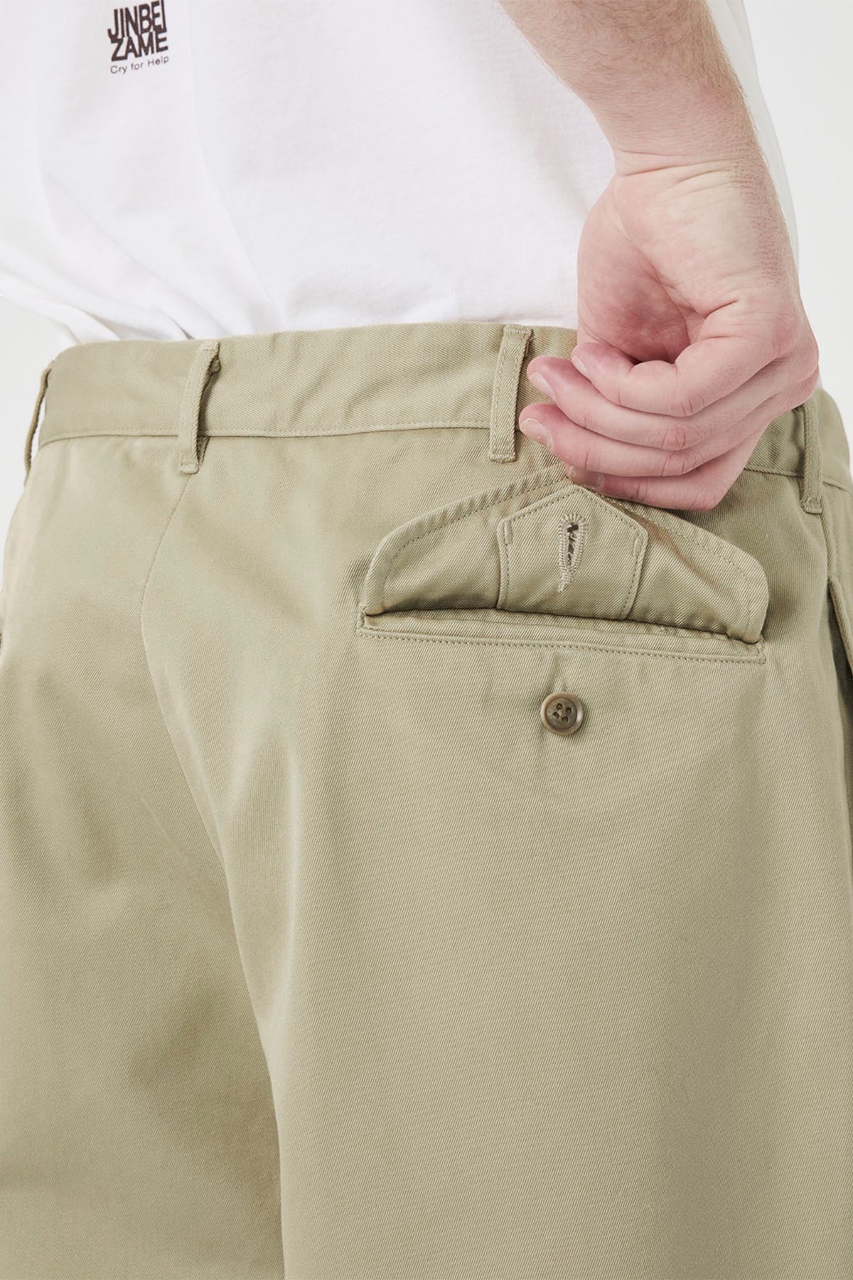 NANAMICA Double Pleated Chino Pants Heather Gray | Chino Coton Bio Polyester Recyclé | Edgar Bdx