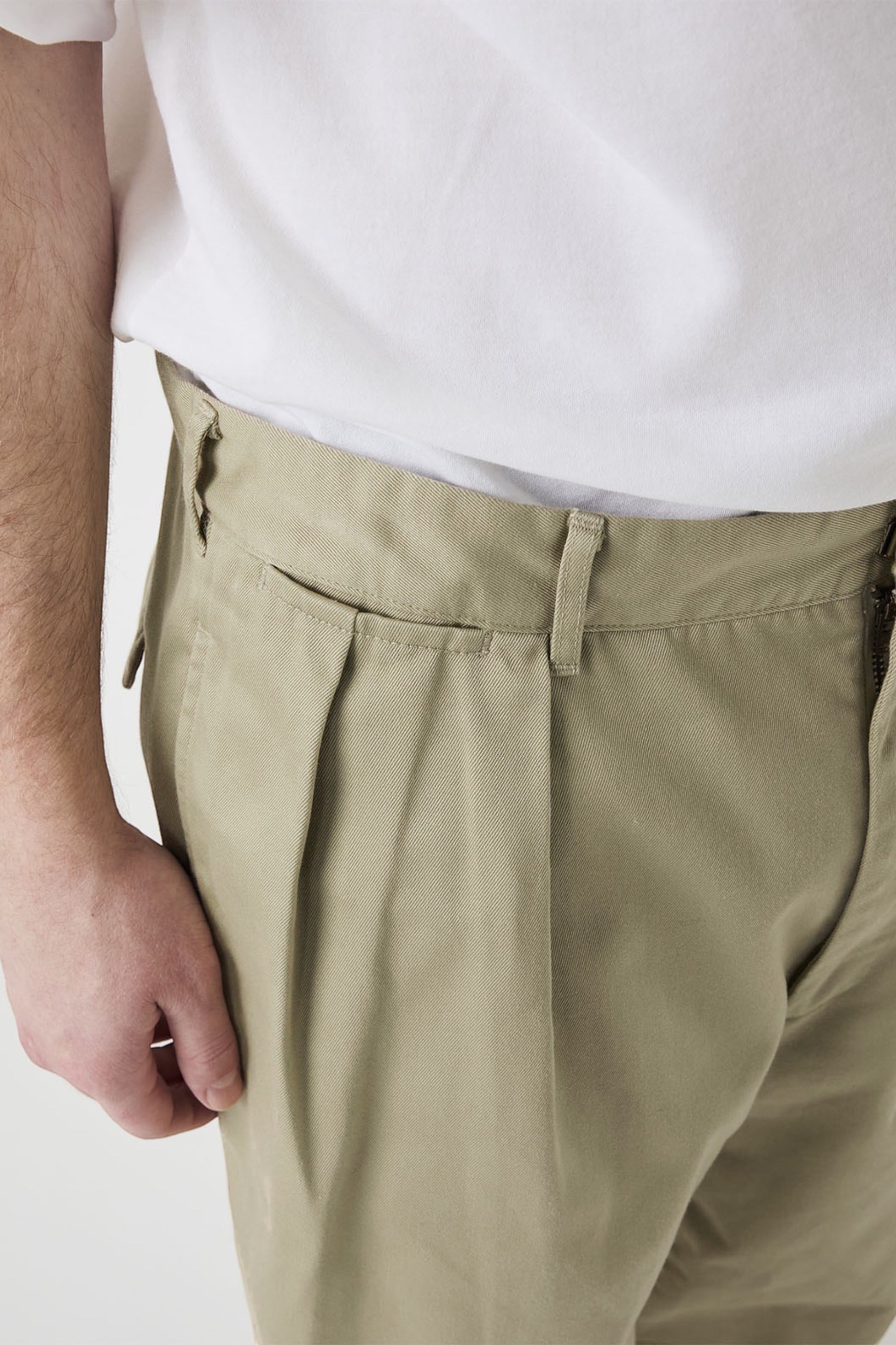 NANAMICA Double Pleated Chino Pants Heather Gray | Chino Coton Bio Polyester Recyclé | Edgar Bdx