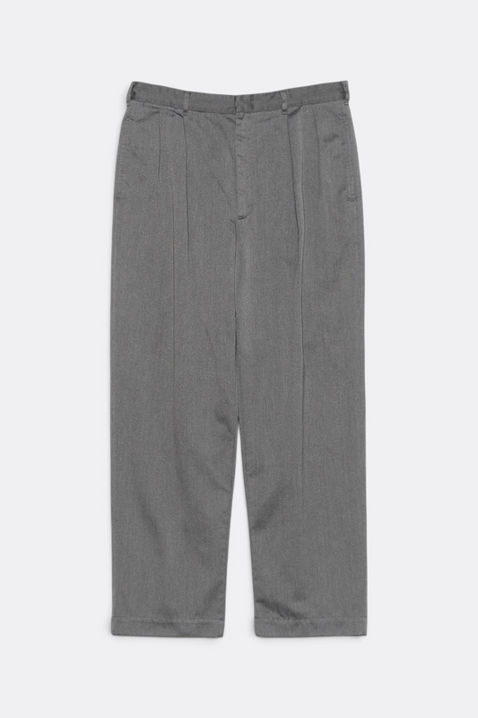 NANAMICA Double Pleated Chino Pants Heather Gray | Chino Coton Bio Polyester Recyclé | Edgar Bdx