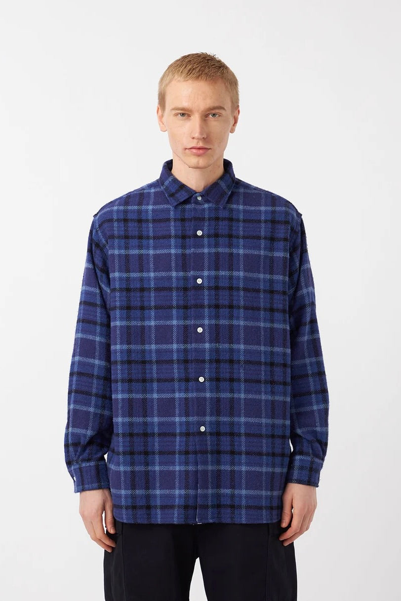 Nanamica - Heavy Flannel Shirt (Navy)