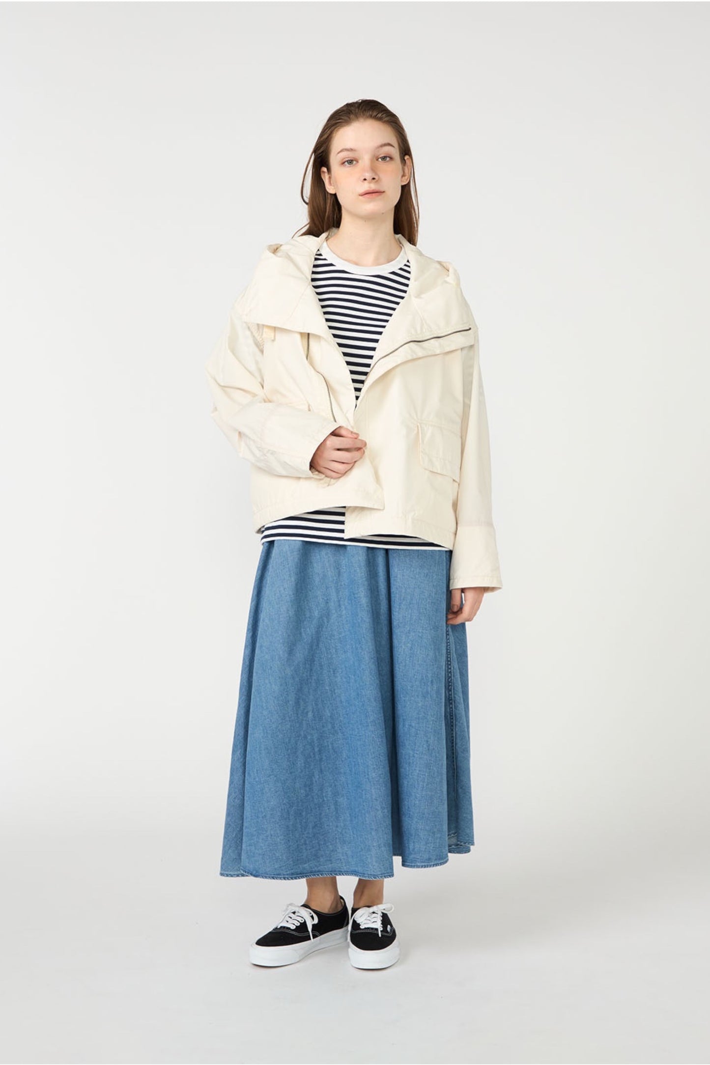 Veste Hooded Deck Jacket Nanamica Dark Navy - Veste Déperlante Japonaise