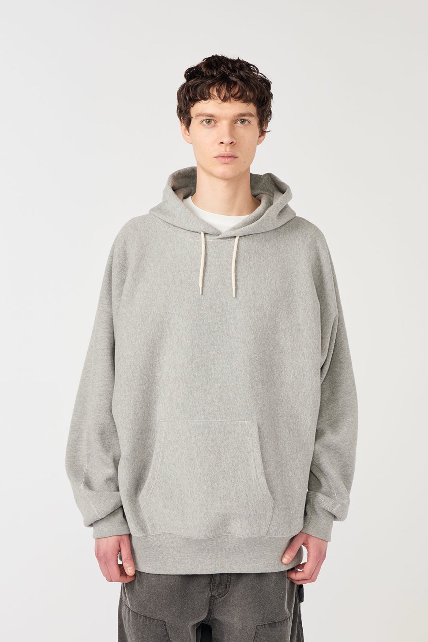 Sweat à Capuche COOLMAX® Nanamica Heather Gray - Hoodie Japonais Premium