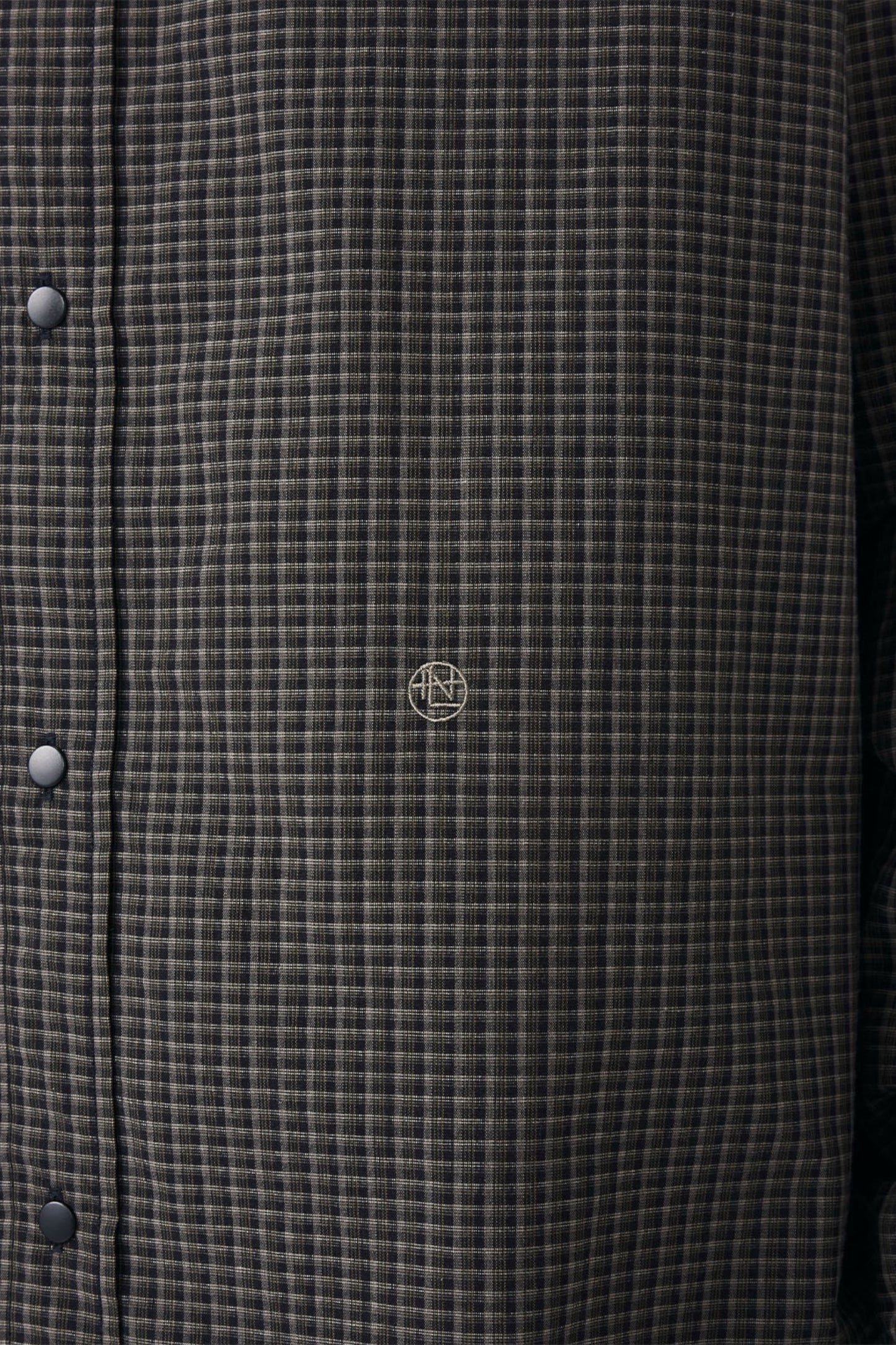 NANAMICA Micro Plaid Wind Shirt Gray | Chemise Broadcloth Micro-Carreaux Hybride | Edgar Bdx