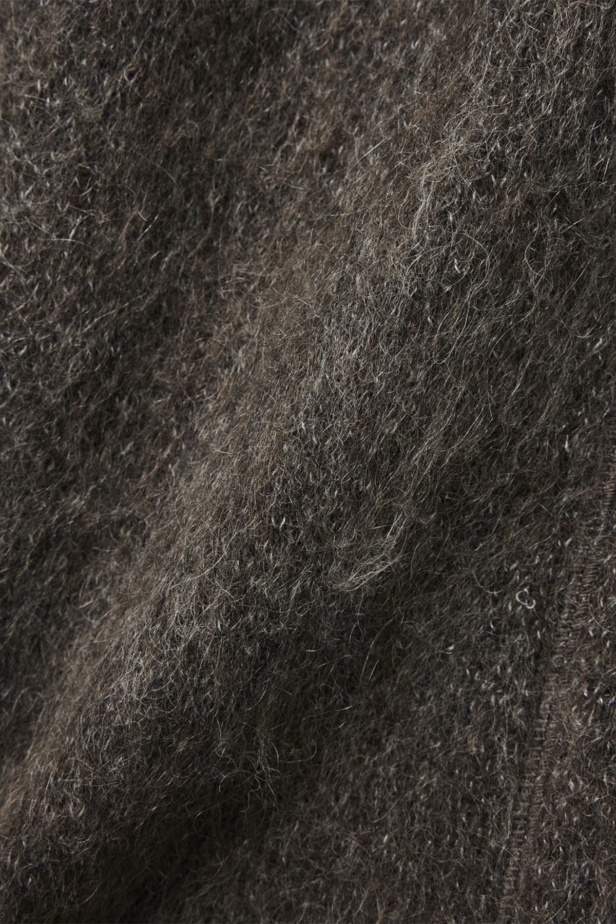 NANAMICA OOAL Zip Up Mohair Jacket Beige | Veste Mohair | Edgar Bdx