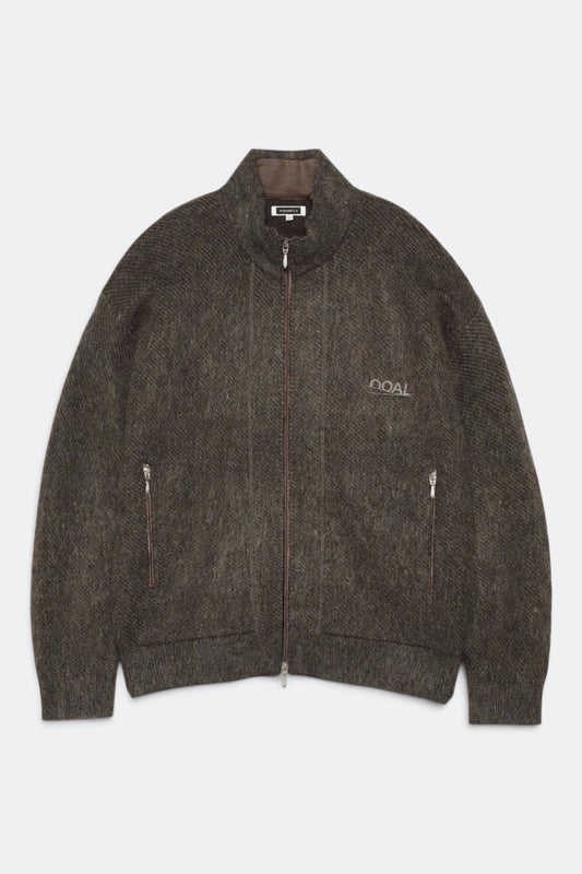 NANAMICA OOAL Zip Up Mohair Jacket Beige | Veste Mohair | Edgar Bdx