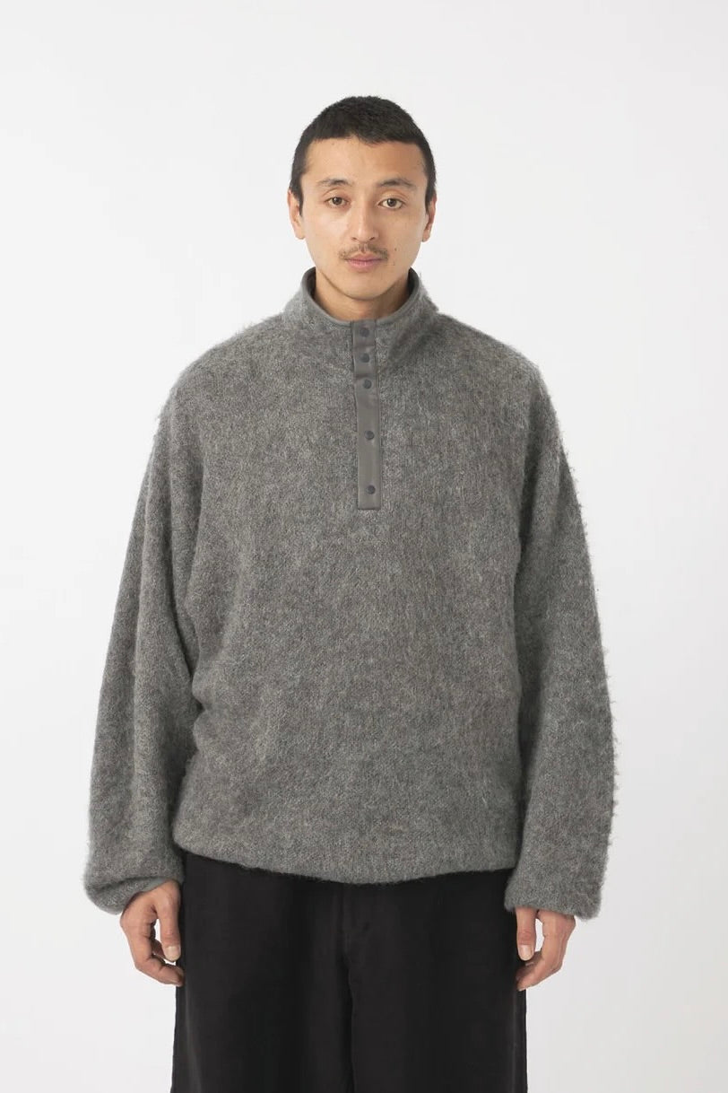 Nanamica - Pullover Mohair Sweater (Heather Gray)