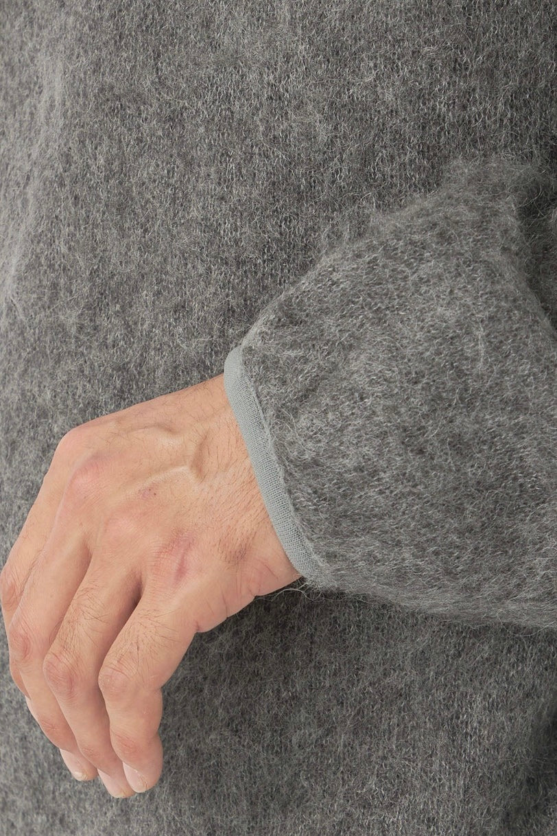 Nanamica - Pullover Mohair Sweater (Heather Gray)