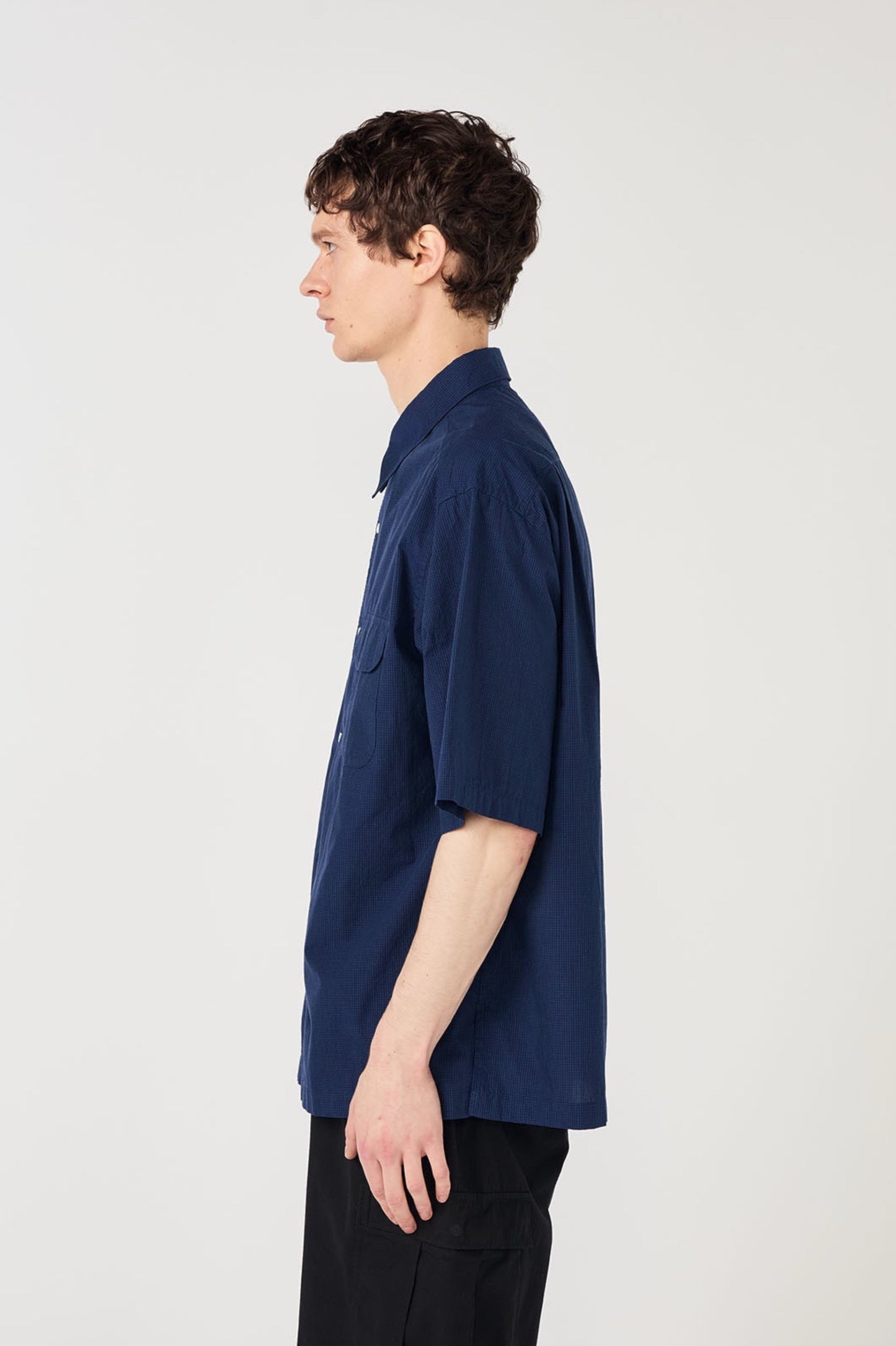 Chemise Nanamica Natural - Regular Collar S/S - Coton Polyester Japon