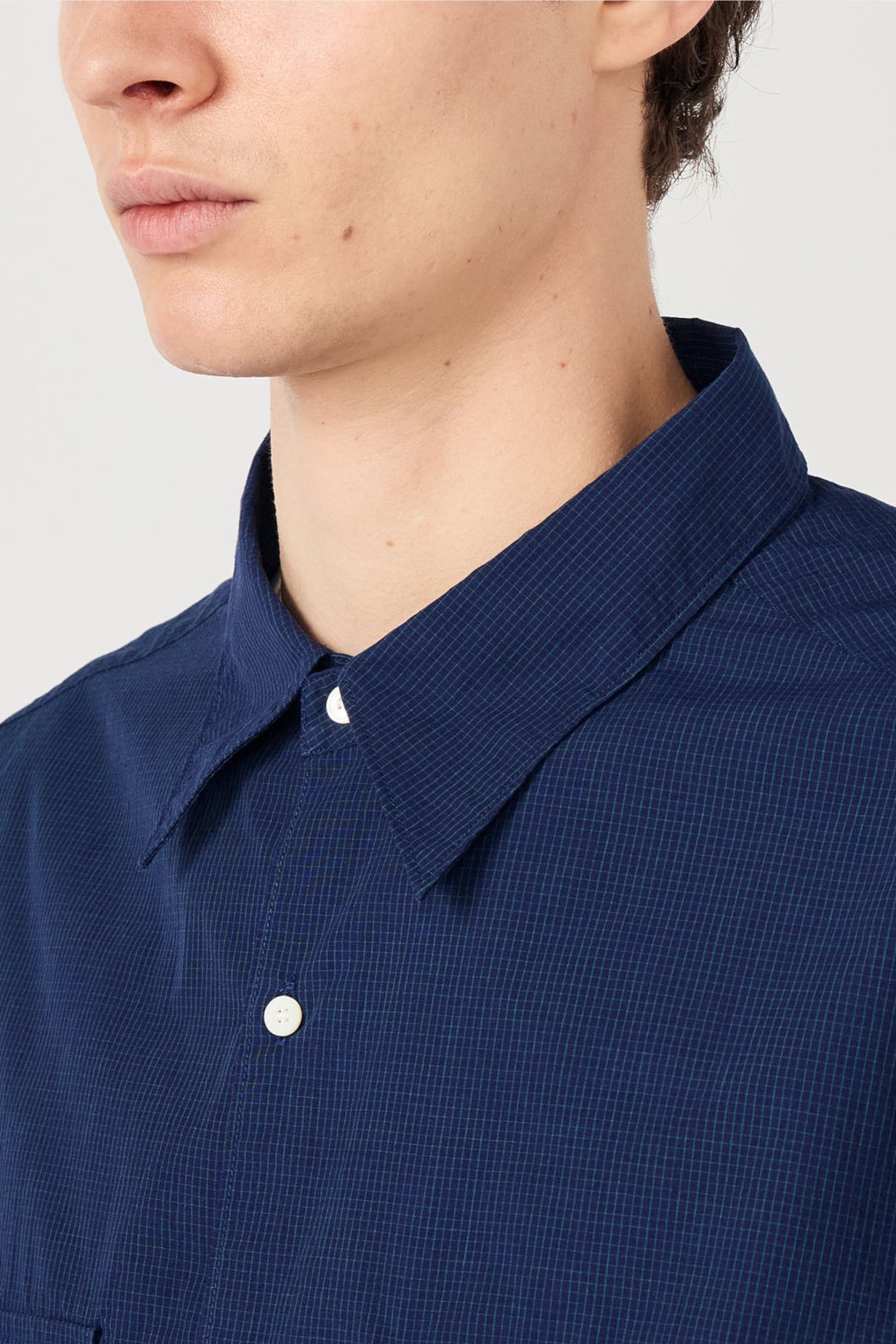 Chemise Nanamica Natural - Regular Collar S/S - Coton Polyester Japon