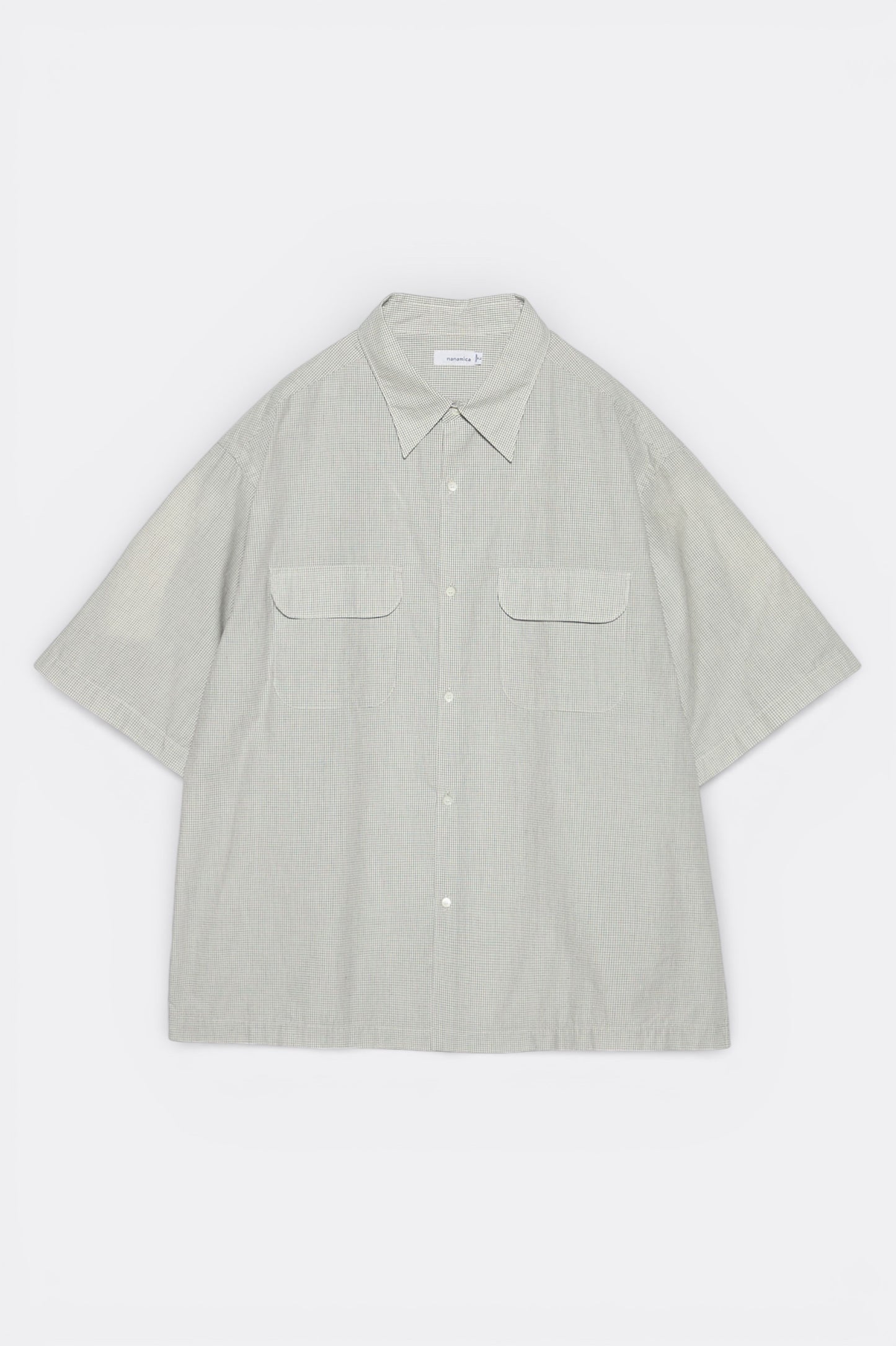 Chemise Nanamica Natural - Regular Collar S/S - Coton Polyester Japon