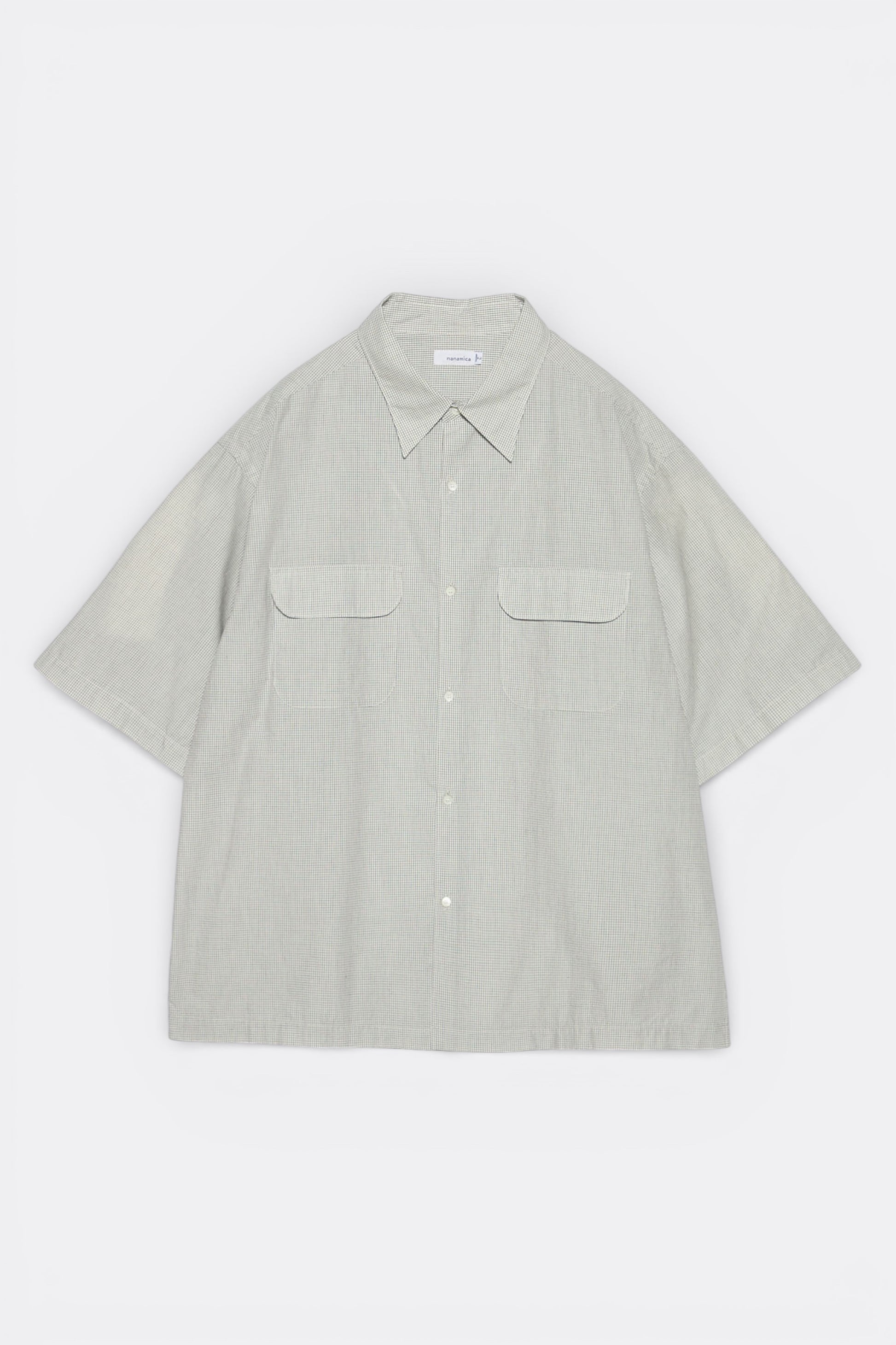 Chemise Nanamica Natural - Regular Collar S/S - Coton Polyester Japon